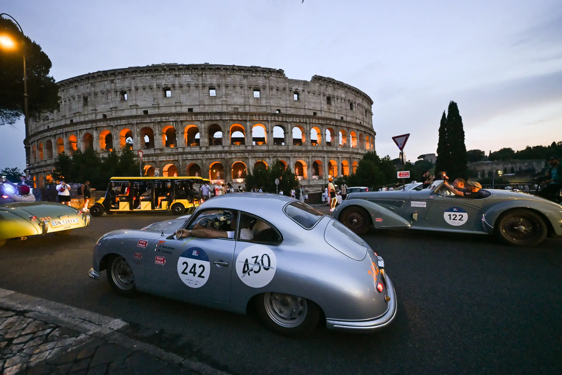 Mille Miglia 2025, l'arrivo a Roma