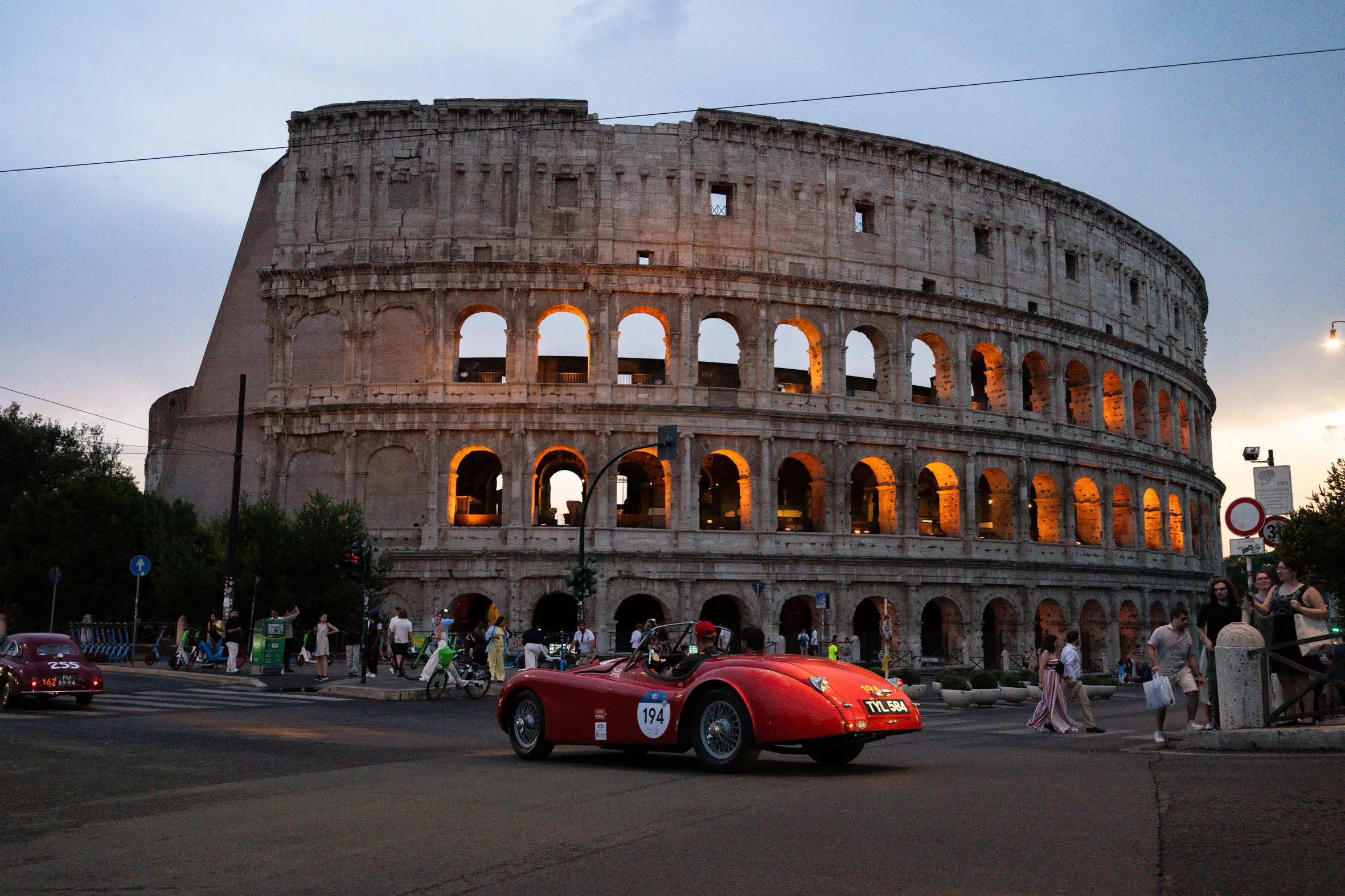 Mille Miglia 2025, l'arrivo a Roma