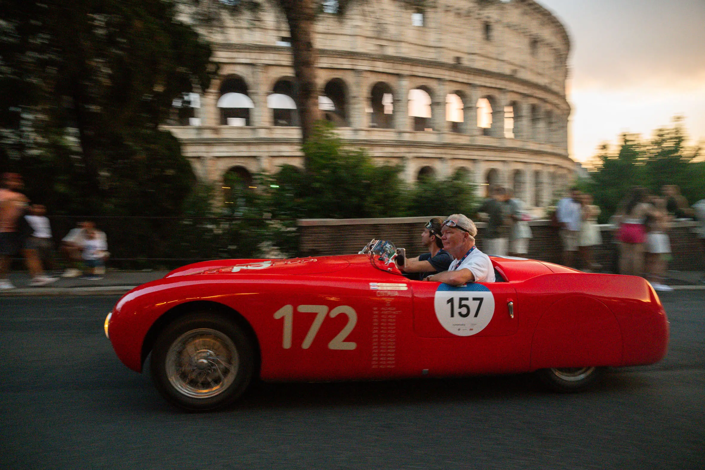 Mille Miglia 2025, l'arrivo a Roma