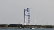epa11730075 The SpaceX 'Starship' rocket takes off from the company's Starbase facility in Boca Chica, Texas, USA, 19 November 2024. This is the company's sixth test flight attempt to test the 'Starship' rocket and the second time that SpaceX is attempting to catch the rocket booster during landing. EPA/MICHAEL GONZALEZ