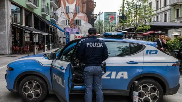 Sparatoria Corso Garibaldi 104, Polizia Di Stato sul posto, Milano, 26 Marzo 2025, Ansa/Andrea Fasani