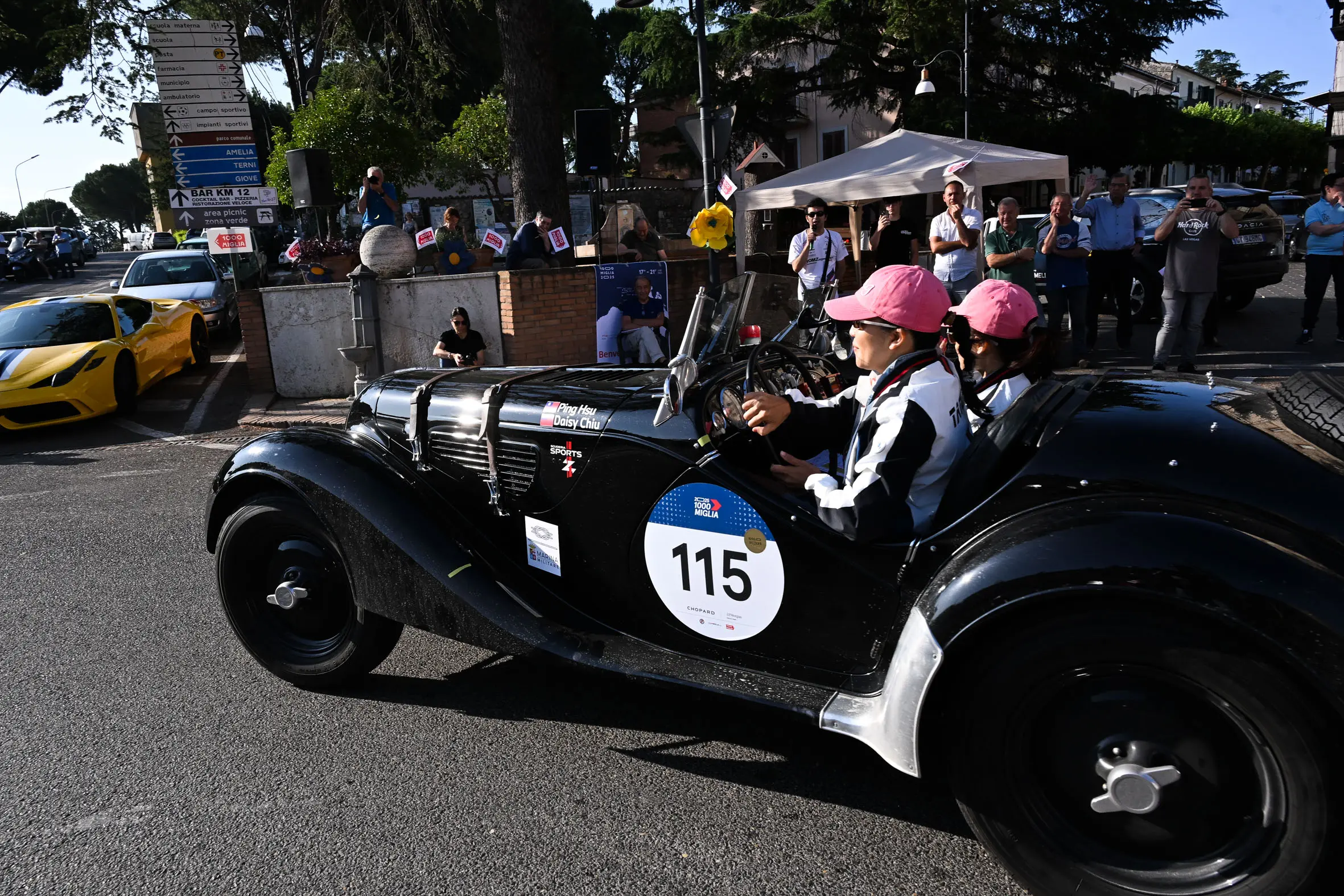 Mille Miglia 2025, il passaggio da Penna in Teverina