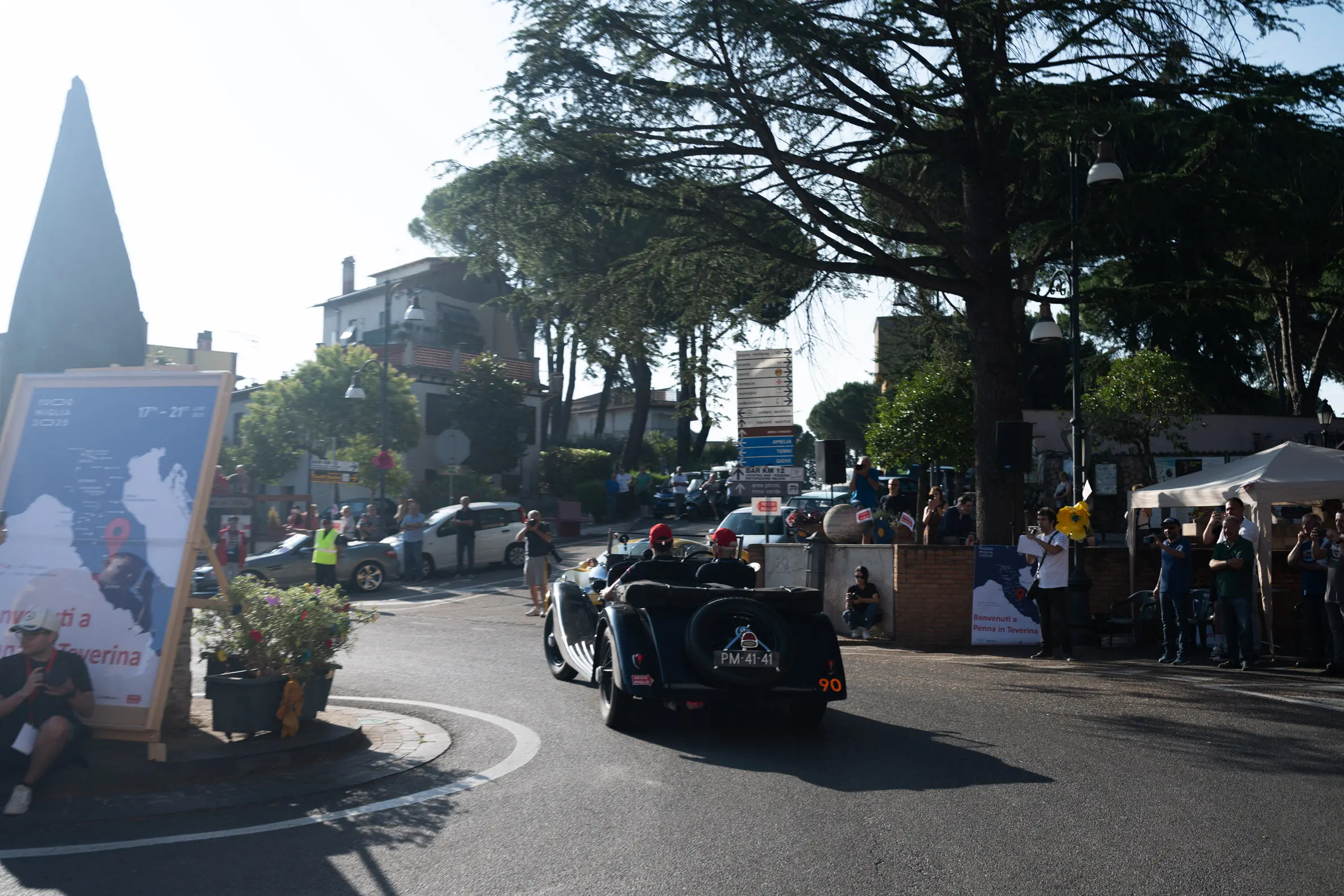 Mille Miglia 2025, il passaggio da Penna in Teverina