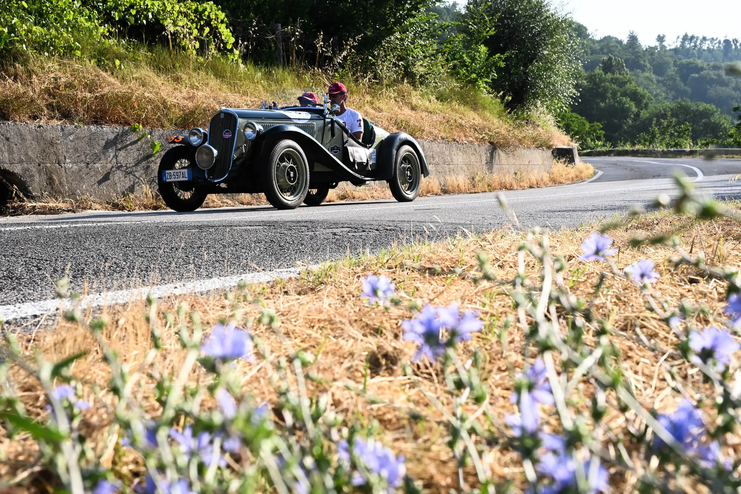 Mille Miglia 2025, il passaggio da Penna in Teverina