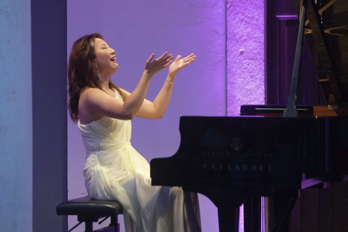 L'esibizione di Ilia Kim al Festival pianistico