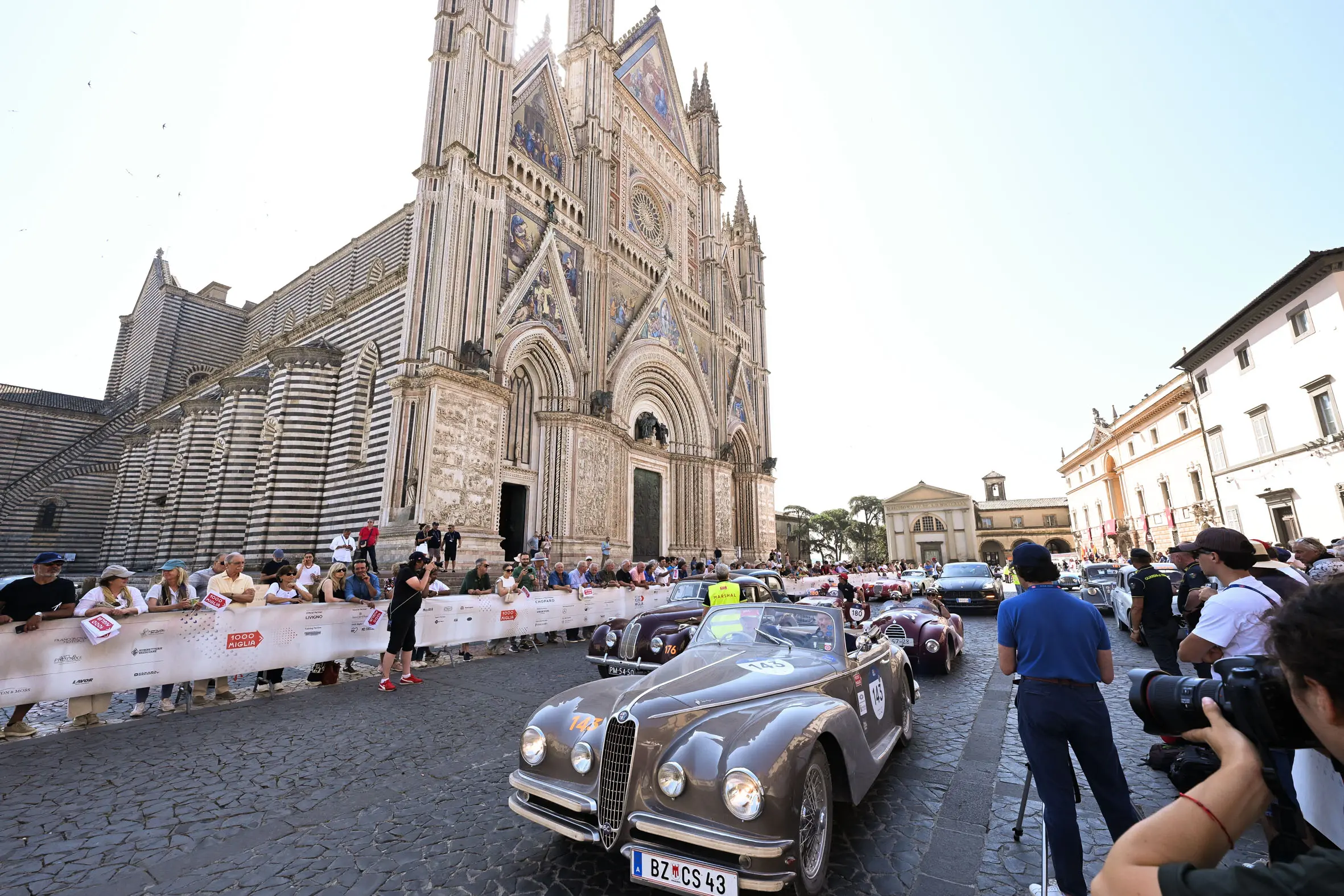 Mille Miglia 2025, il passaggio da Orvieto