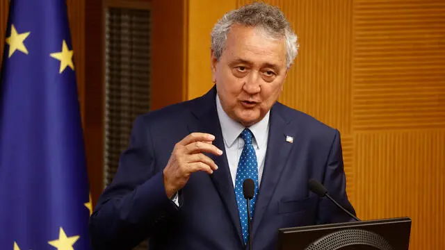 Il deputato Paolo Barelli durante gli Stati generali dello sport, organizzati da Forza Italia, presso la Camera dei Deputati, Roma, 05 maggio 2025, ANSA/VINCENZO LIVIERI