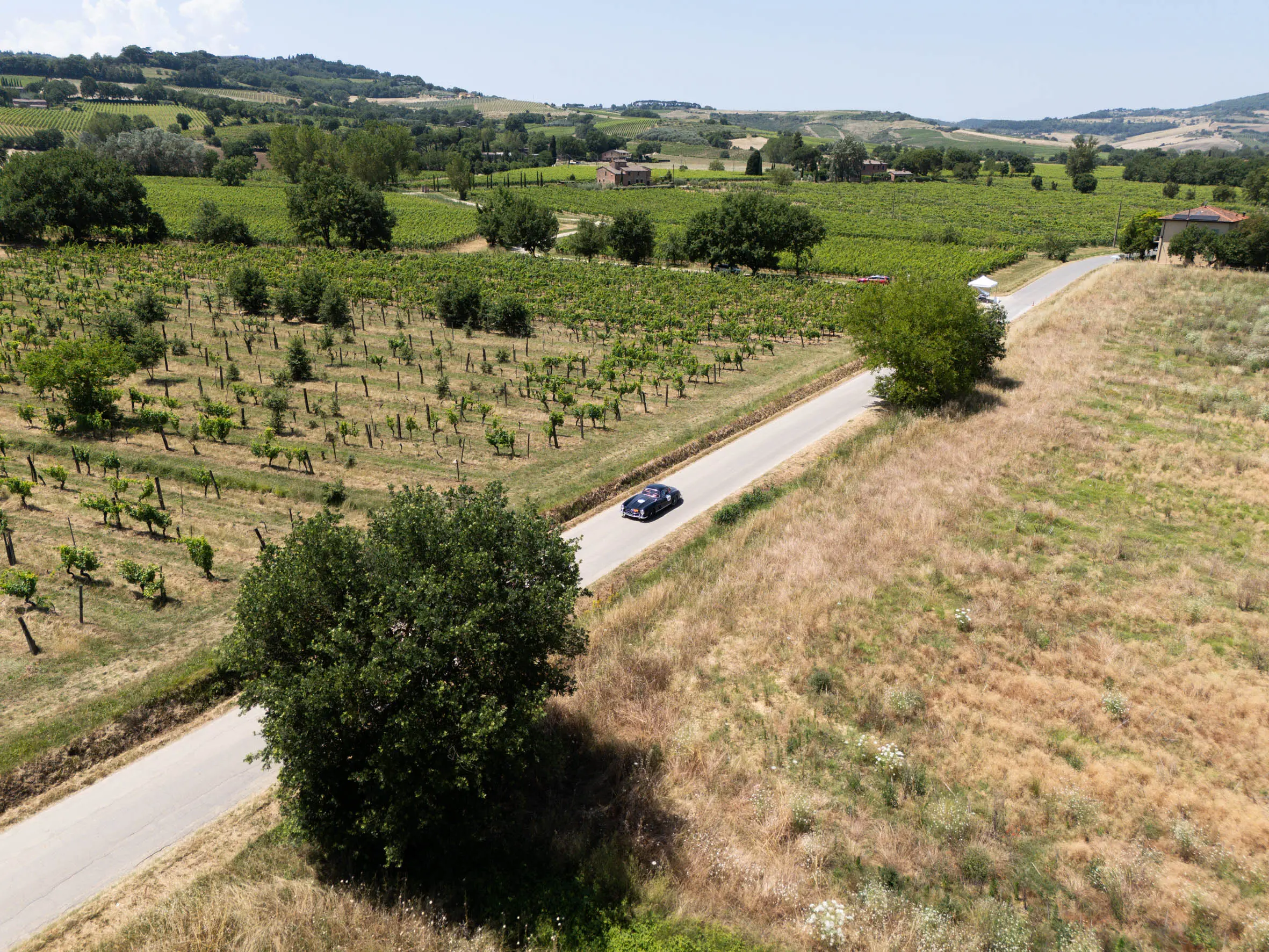 Mille Miglia 2025, il passaggio da Montepulciano