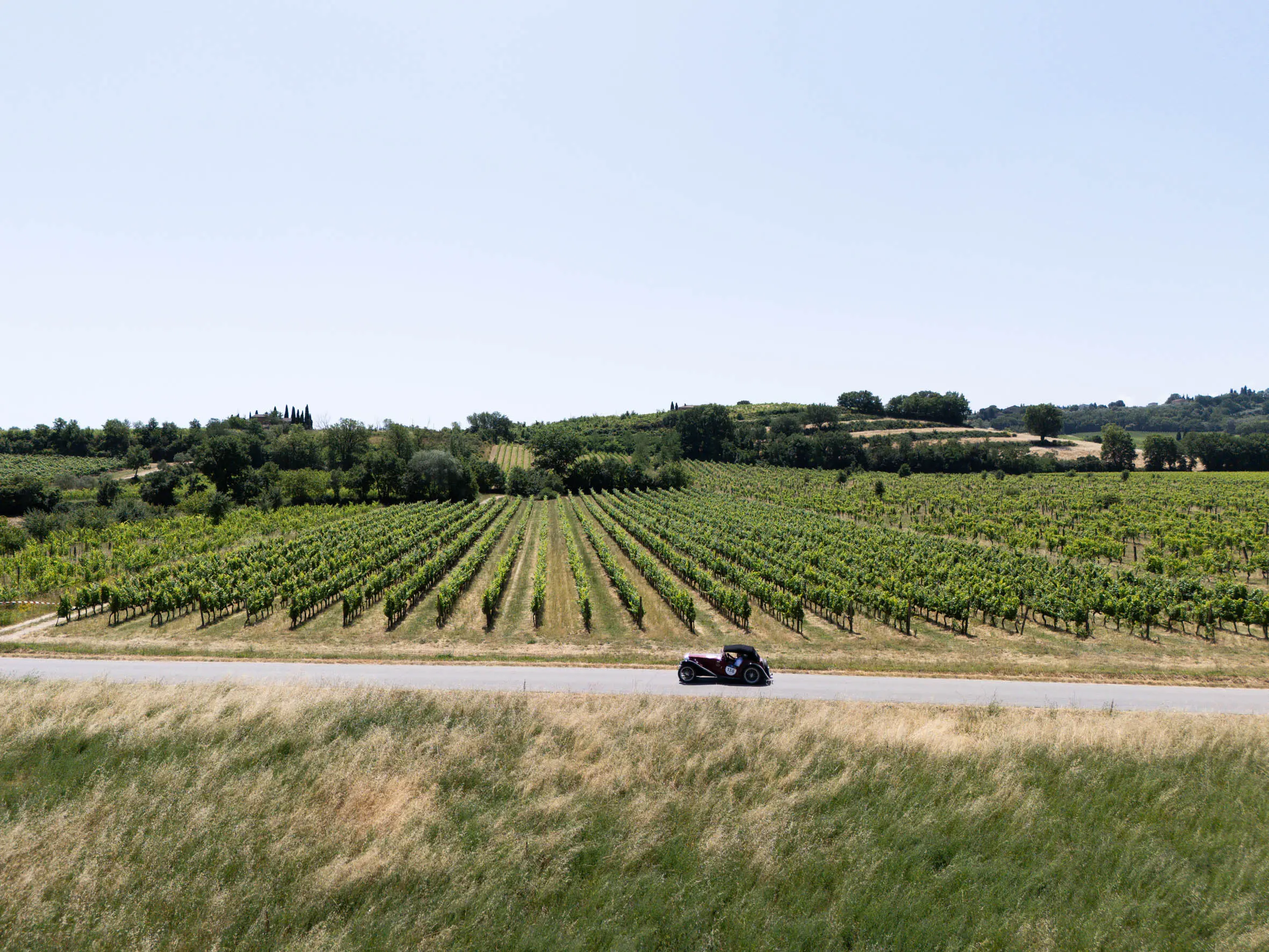 Mille Miglia 2025, il passaggio da Montepulciano