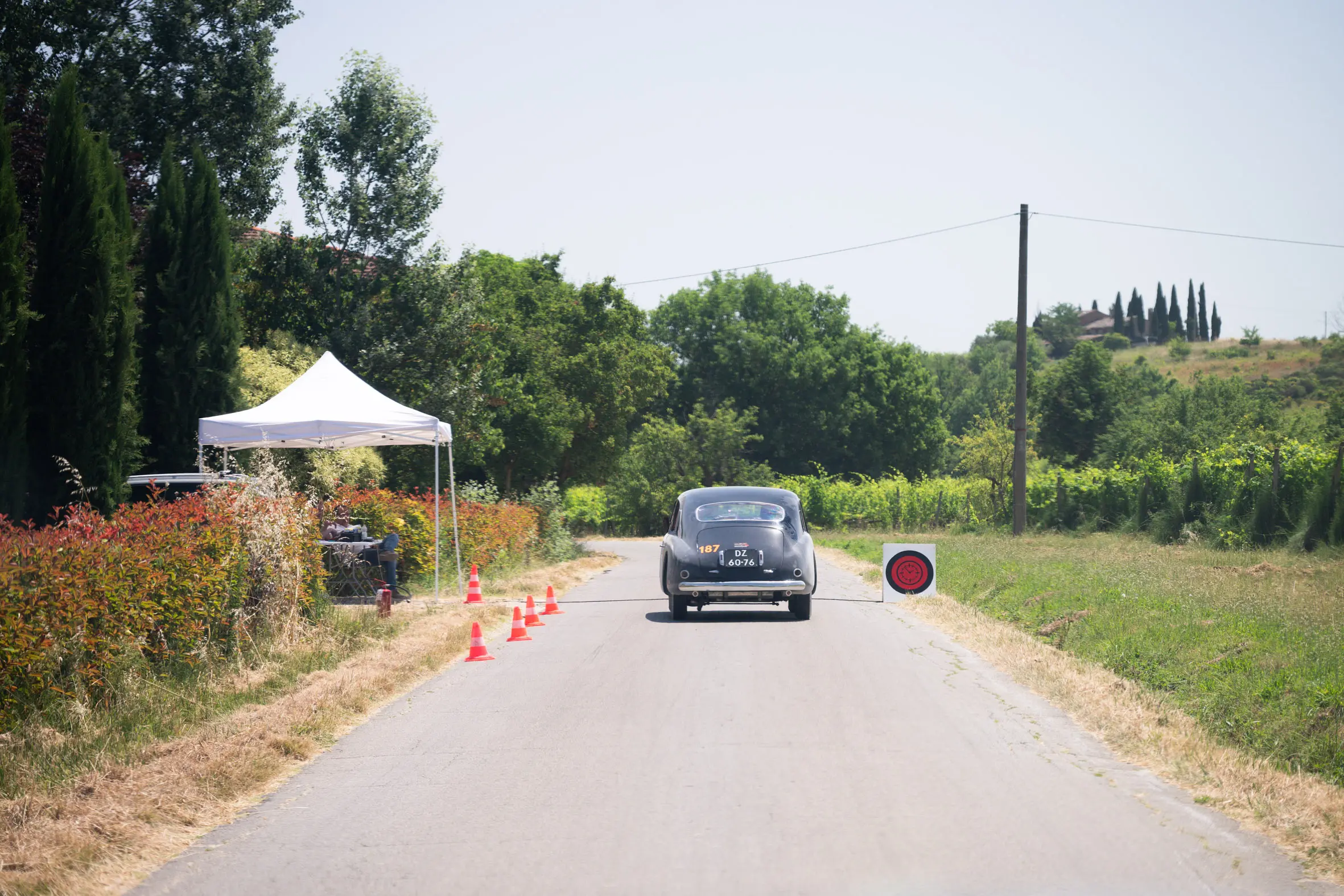Mille Miglia 2025, il passaggio da Montepulciano