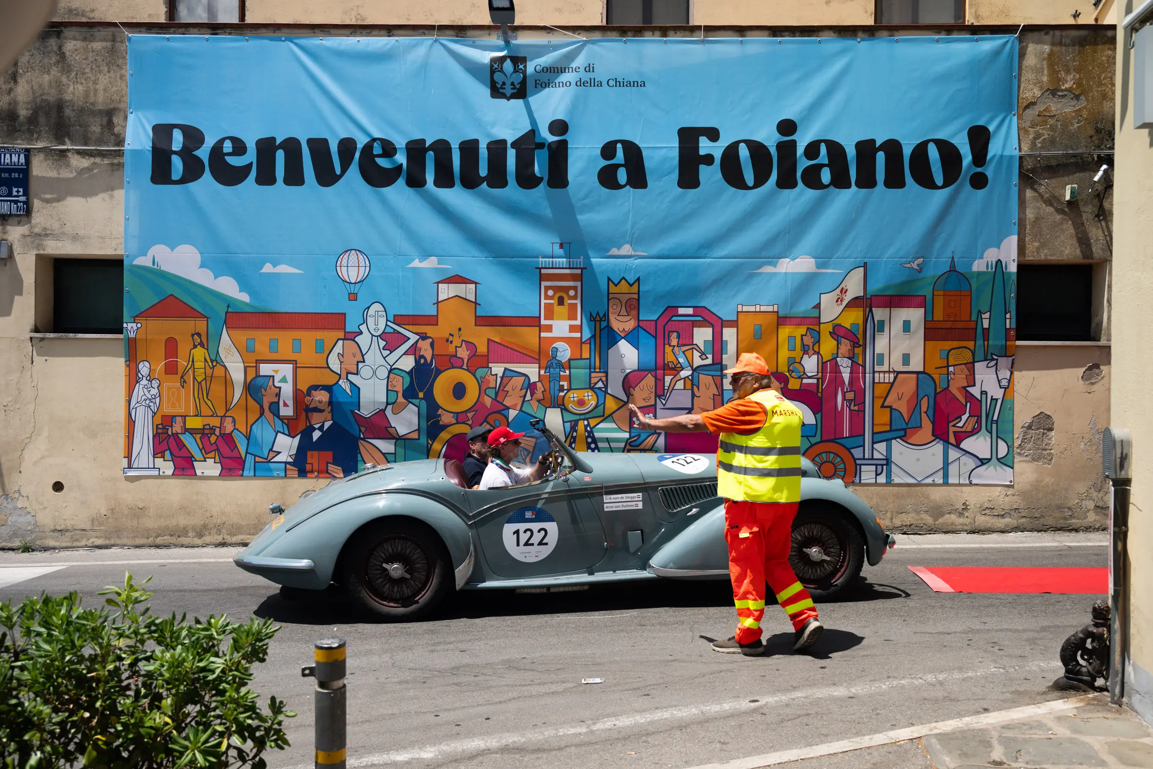 Mille Miglia 2025, il passaggio da Foiano