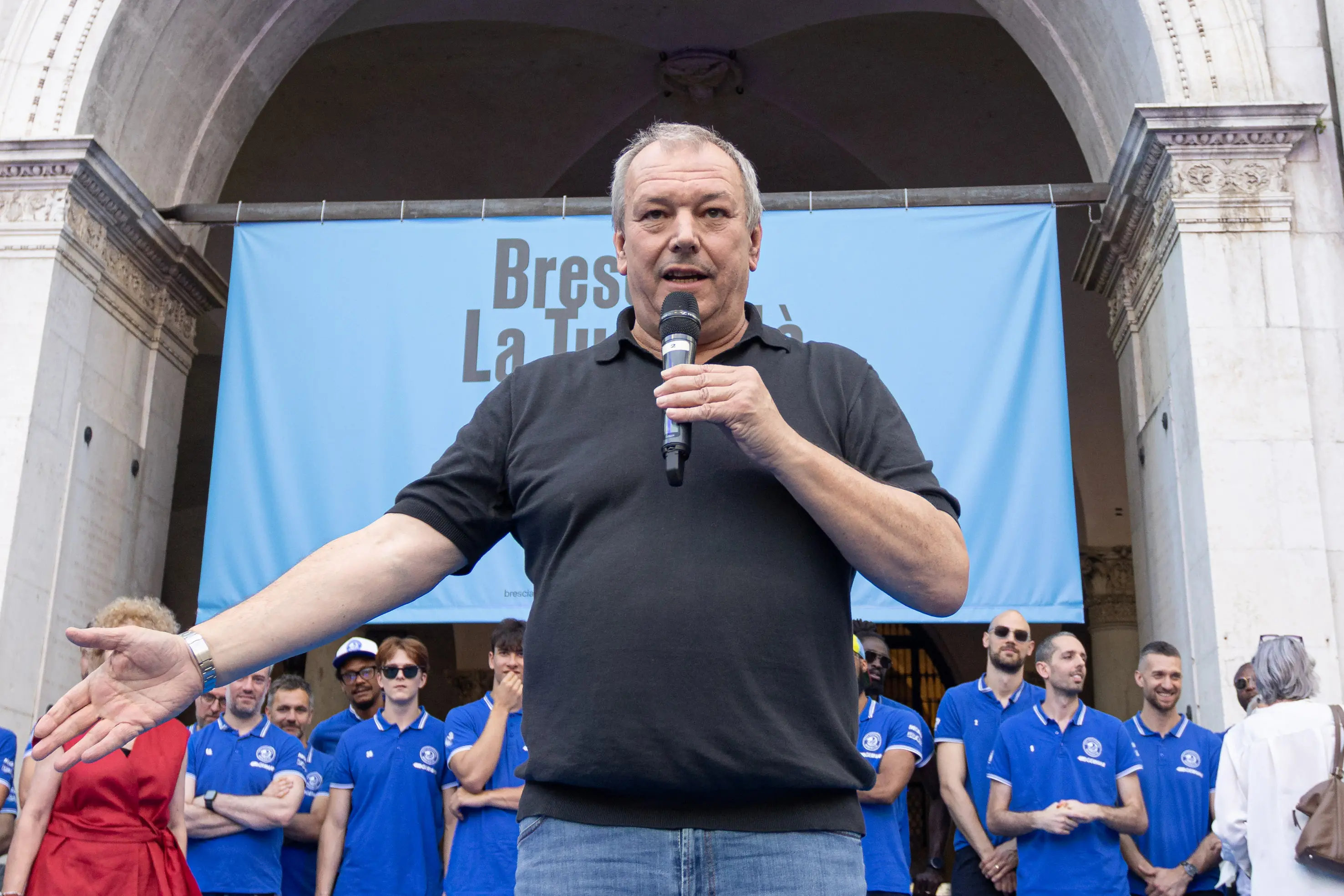 Brescia celebra in piazza la Germani