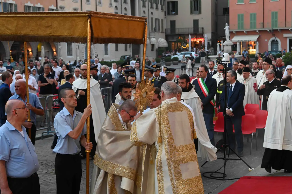 La processione per il Corpus Domini
