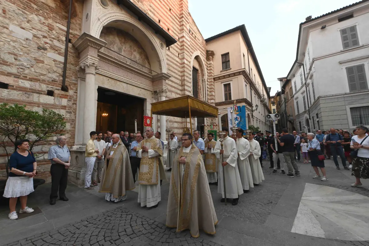 La processione per il Corpus Domini