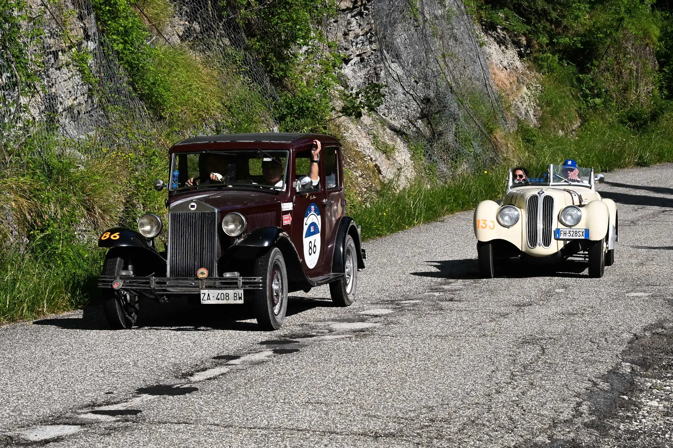Mille Miglia 2025, il passaggio da Santa Sofia
