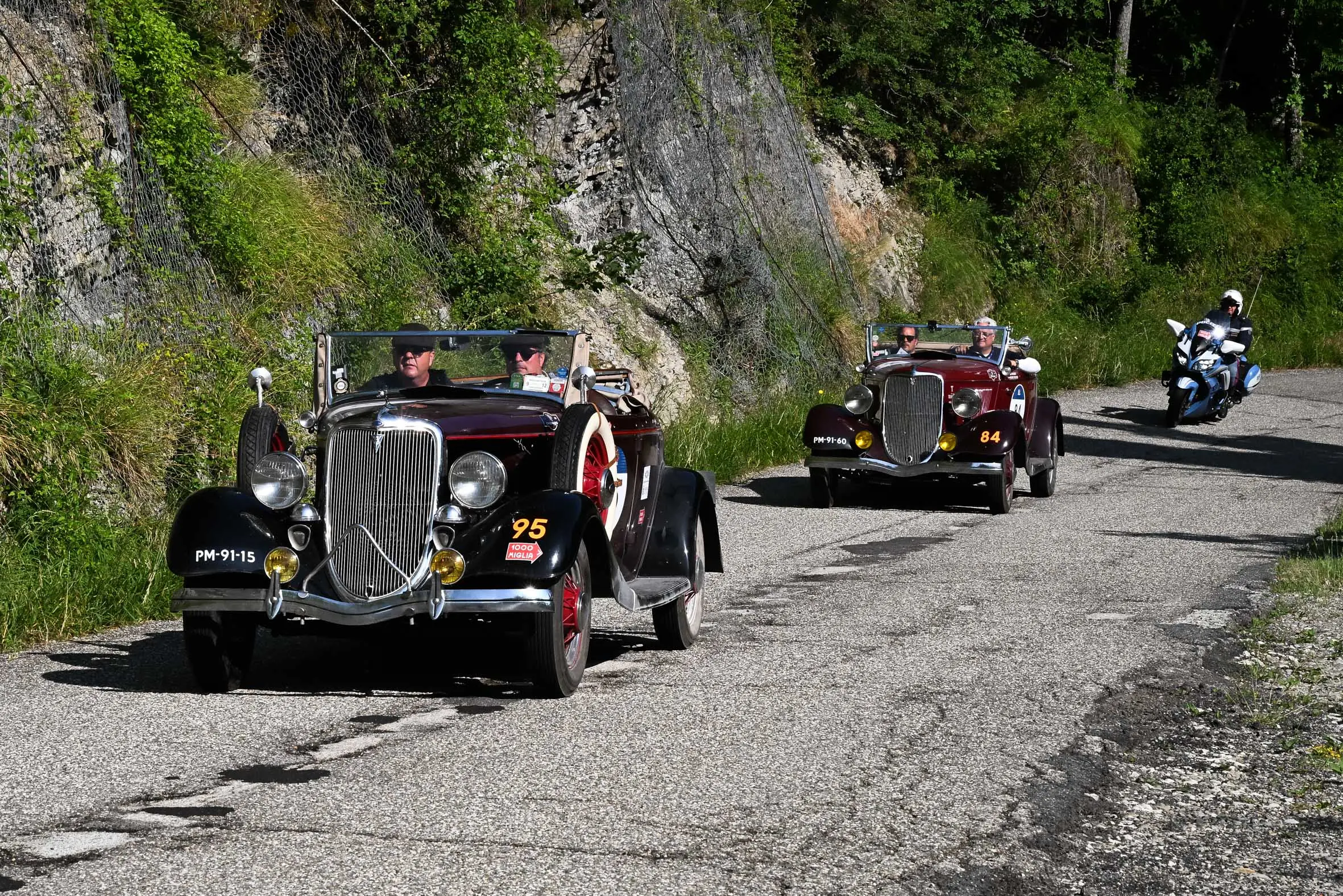 Mille Miglia 2025, il passaggio da Santa Sofia