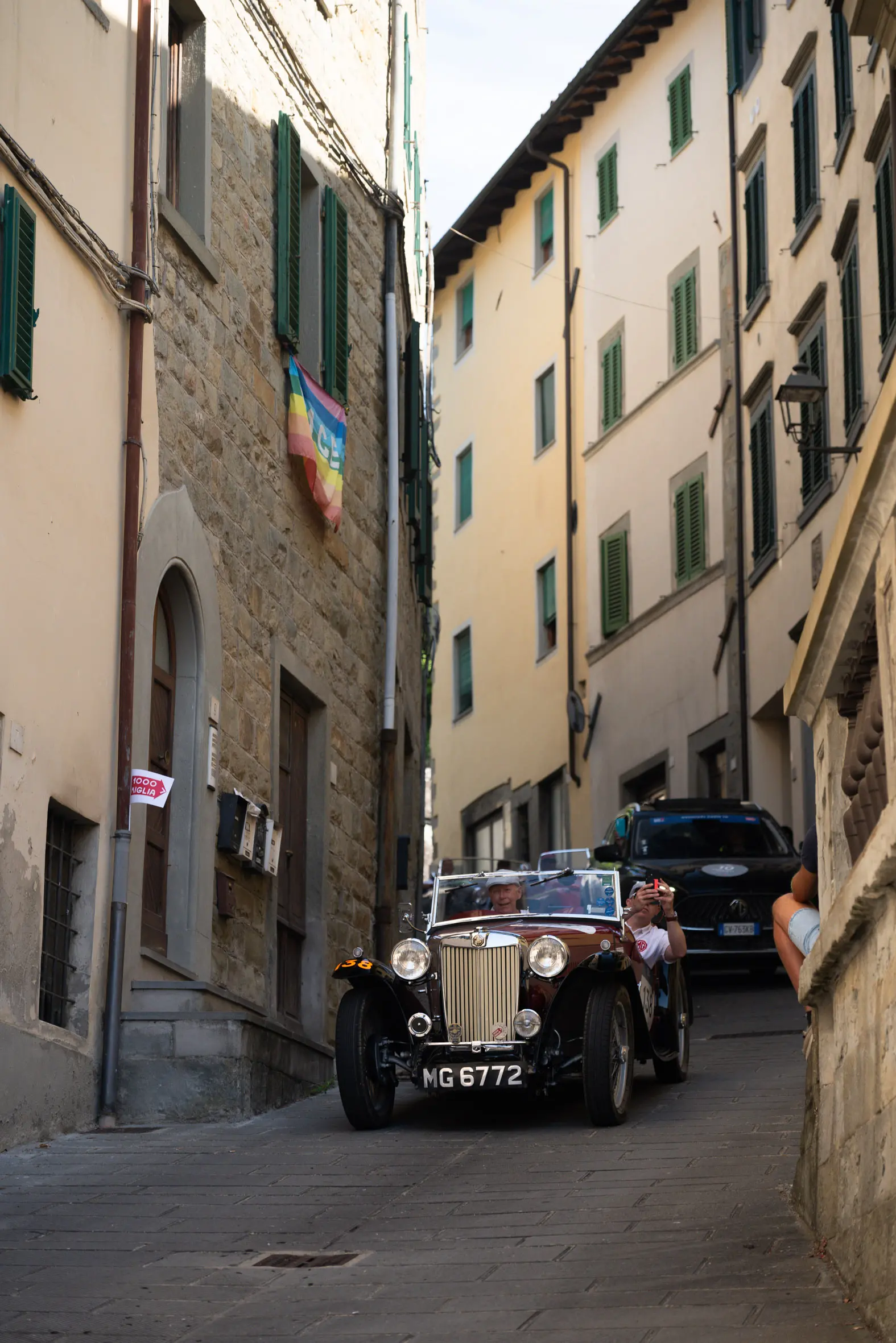 Mille Miglia 2025, il passaggio da Pratovecchio Stia
