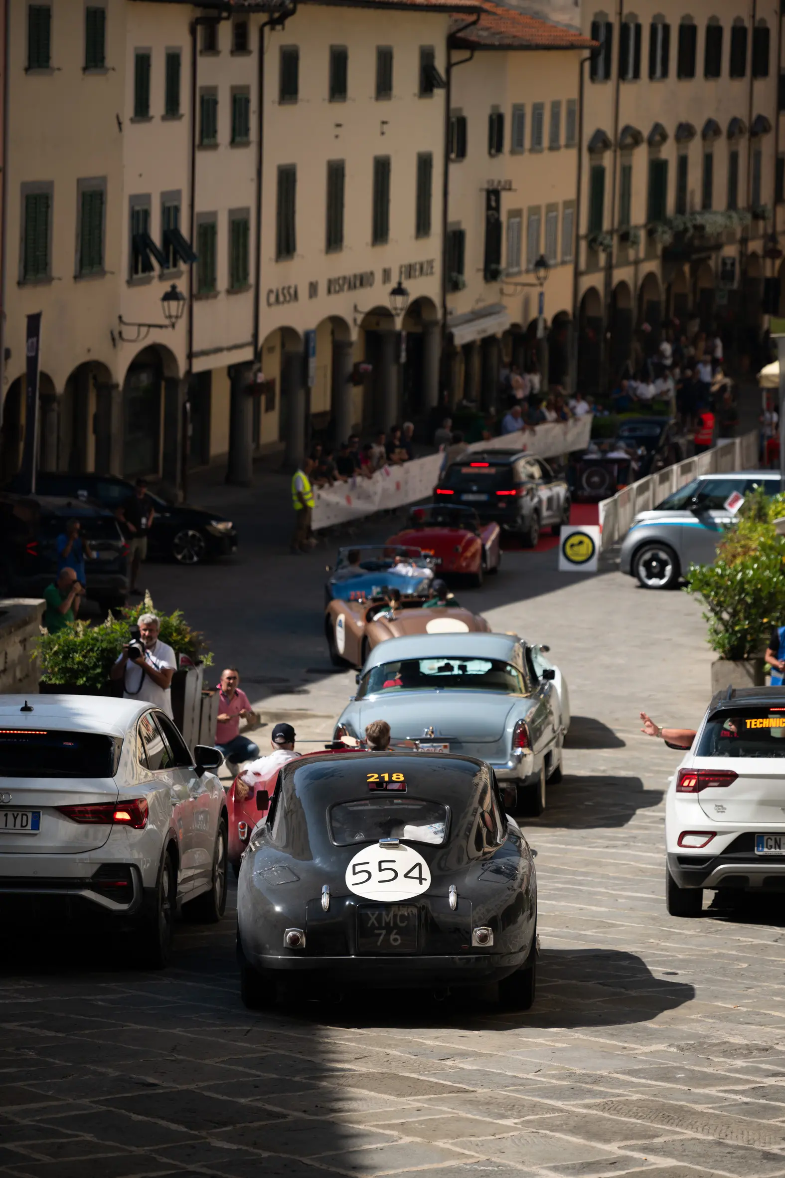 Mille Miglia 2025, il passaggio da Pratovecchio Stia