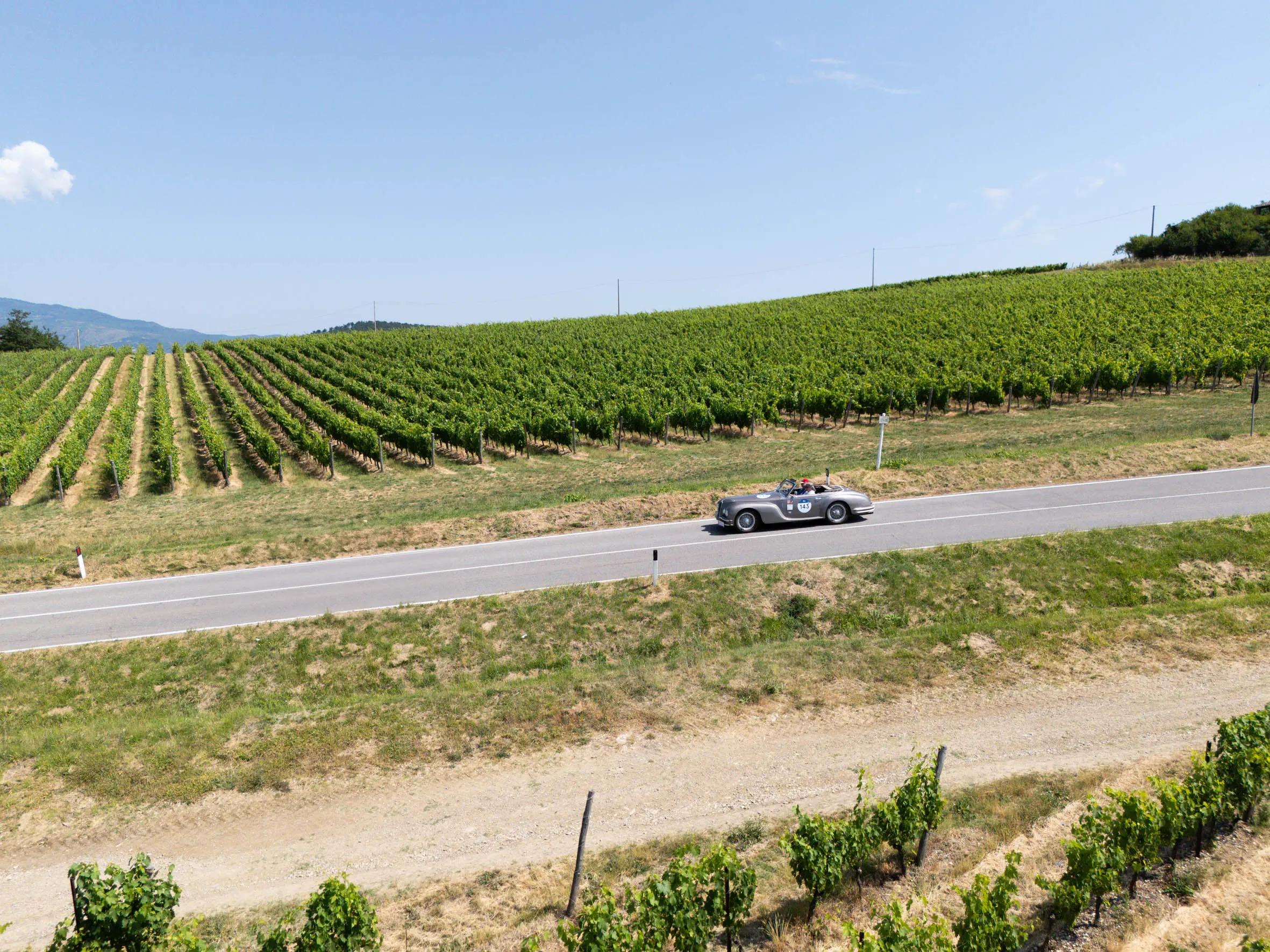 Mille Miglia 2025, il passaggio dalla Strada Casentinese