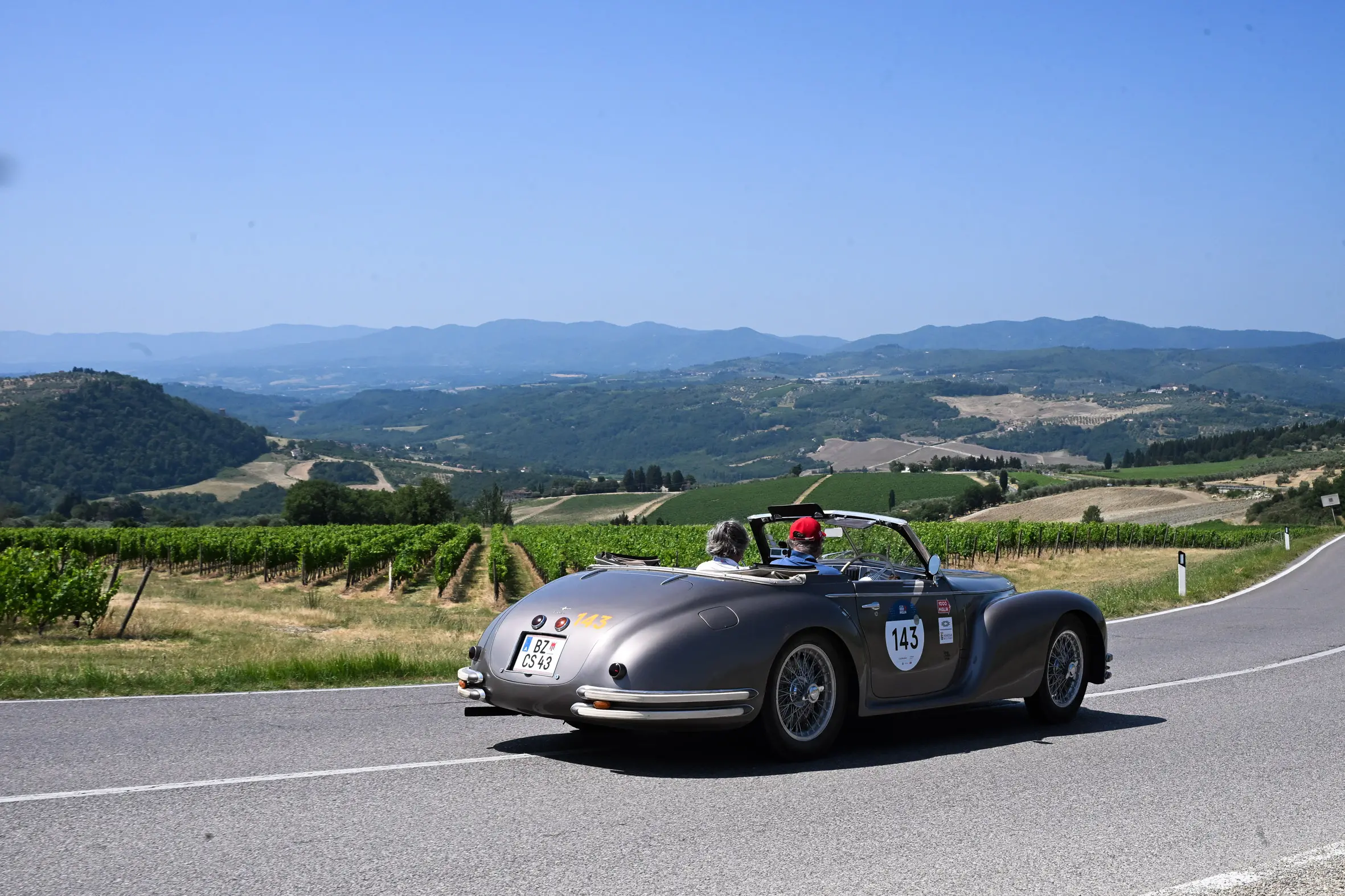 Mille Miglia 2025, il passaggio dalla Strada Casentinese