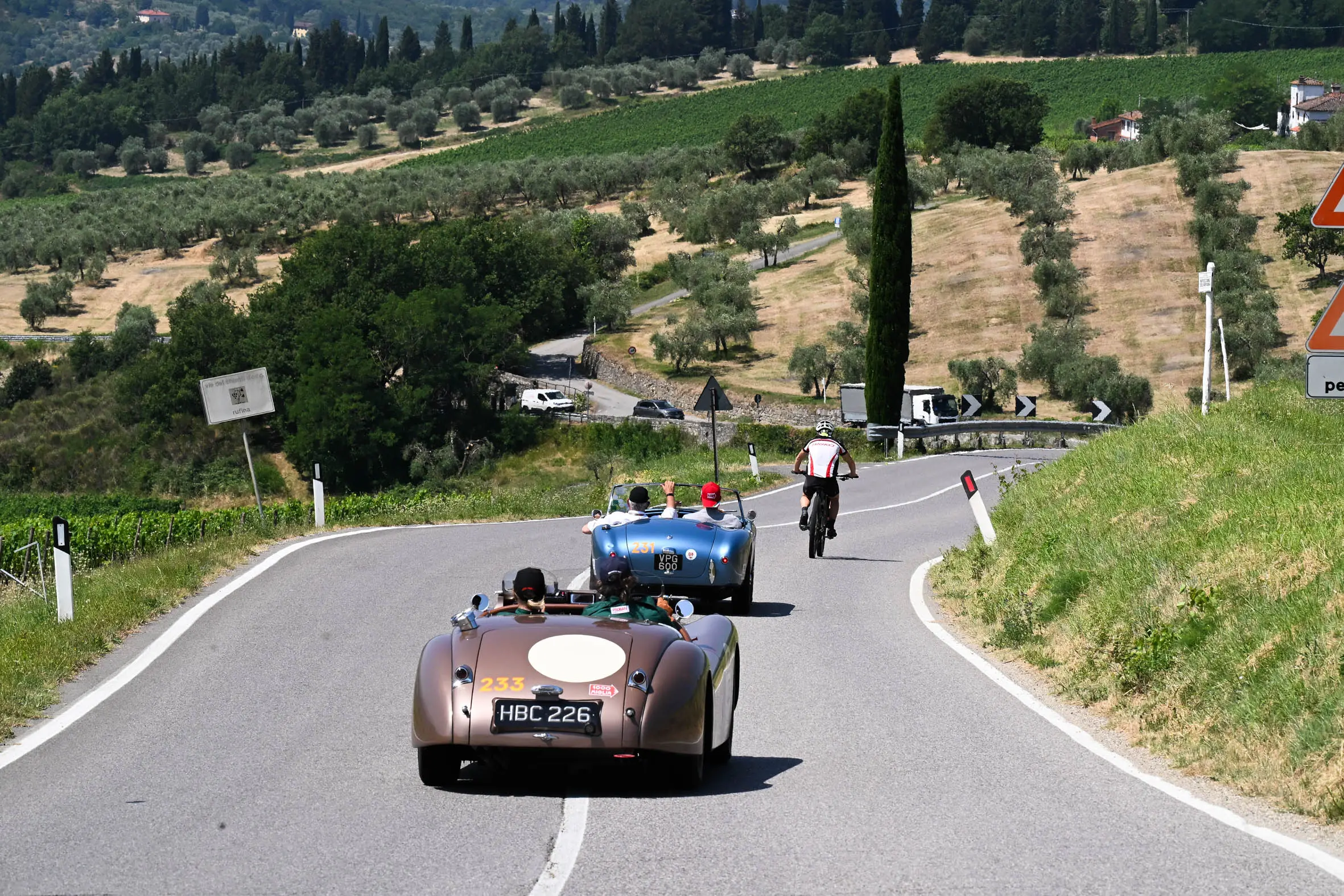 Mille Miglia 2025, il passaggio dalla Strada Casentinese