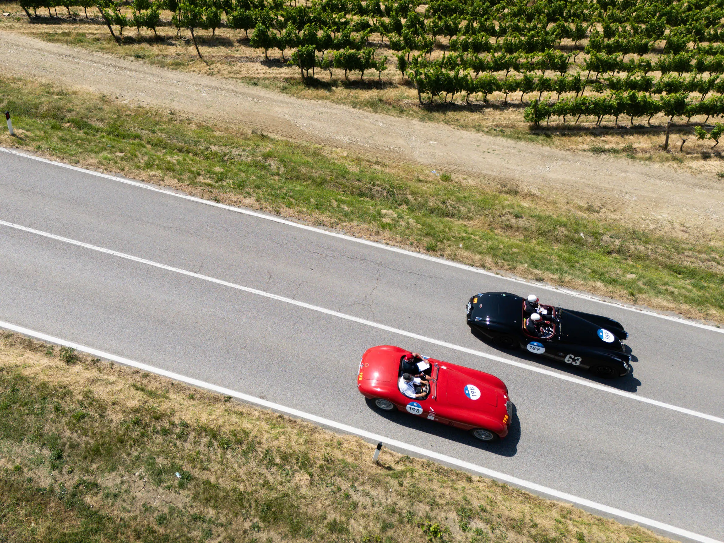 Mille Miglia 2025, il passaggio dalla Strada Casentinese