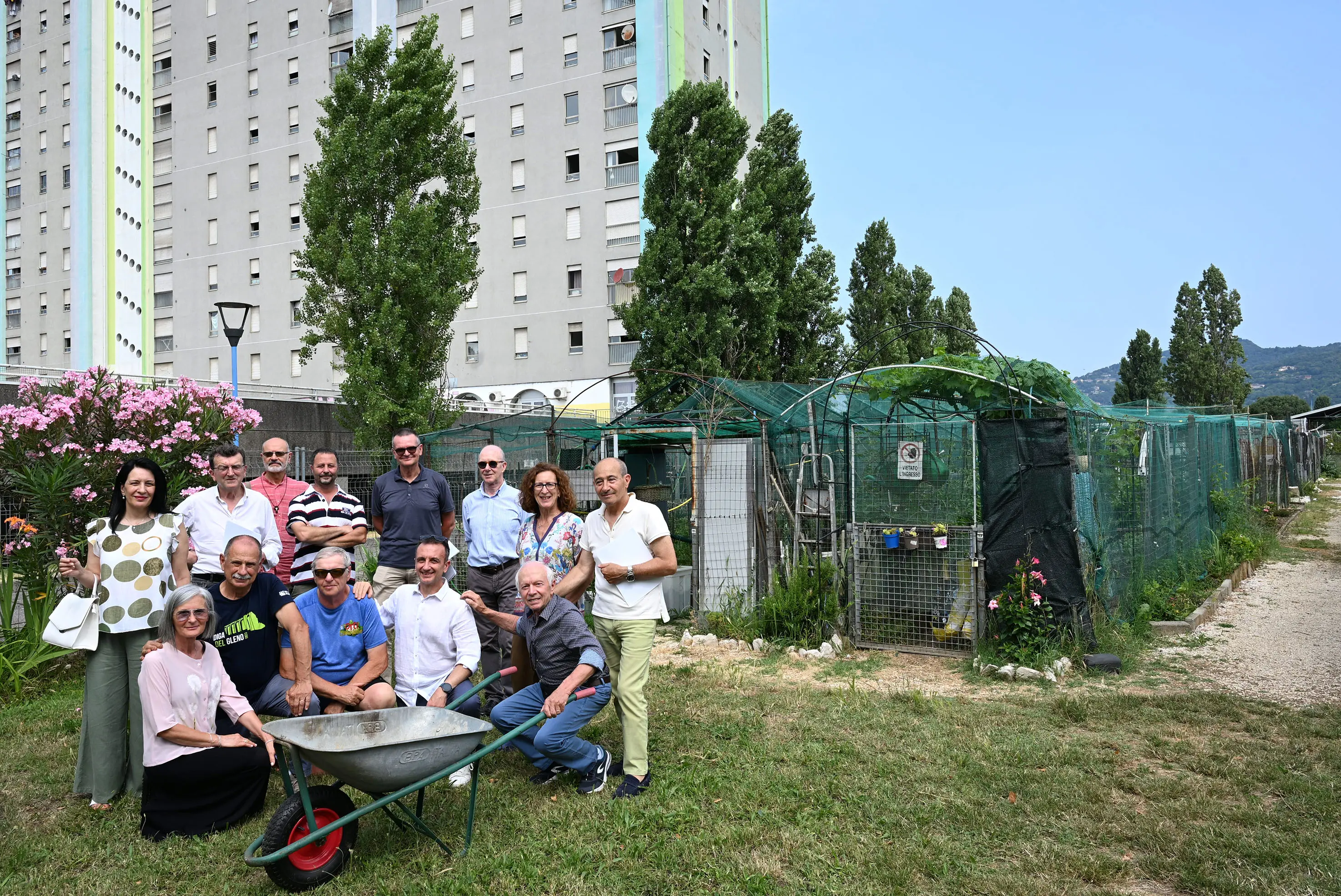 Gli orti sociali e familiari in via Cimabue