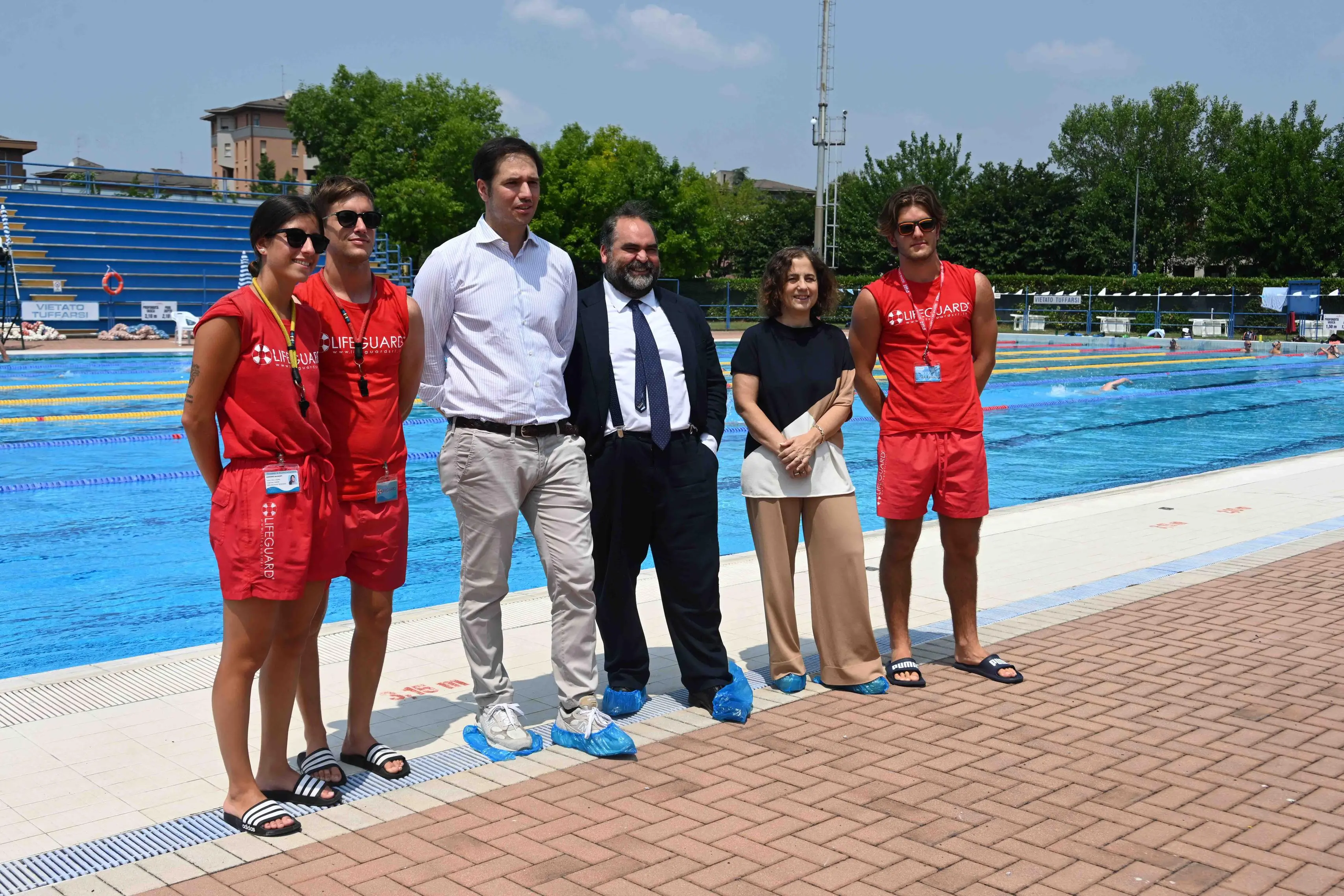 CRONACA BRESCIA VIA RODI PISCINA FINE LAVORI PER CARINI 20à06-2025 MARCO ORTOGNI NEW EDEN GROUP