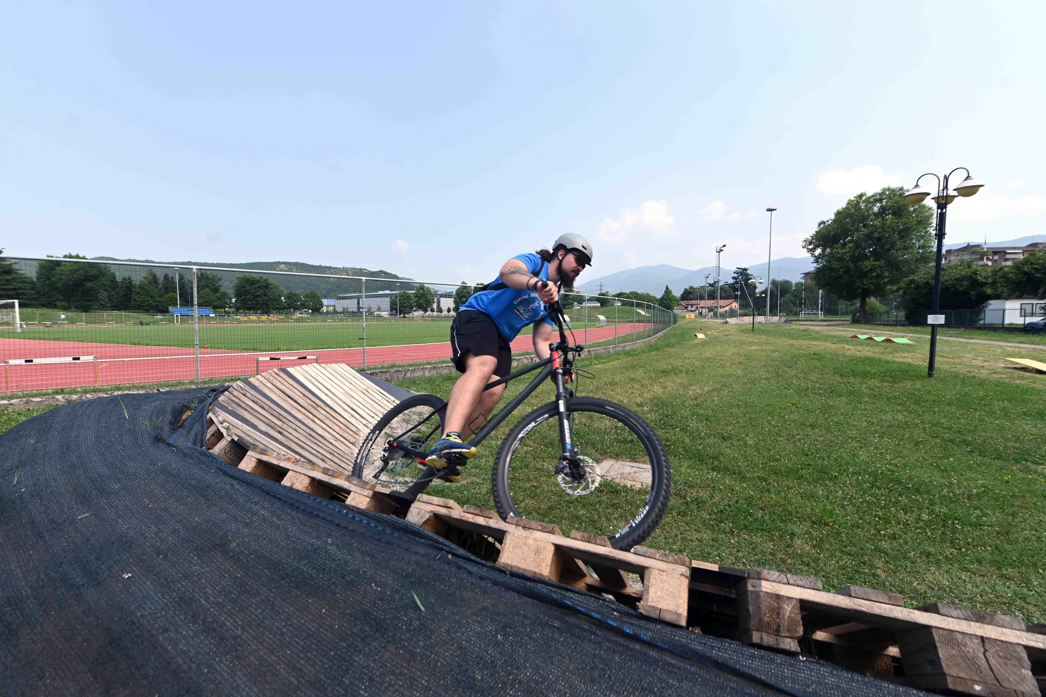 L'inaugurazione del Bike park in via Tirandi