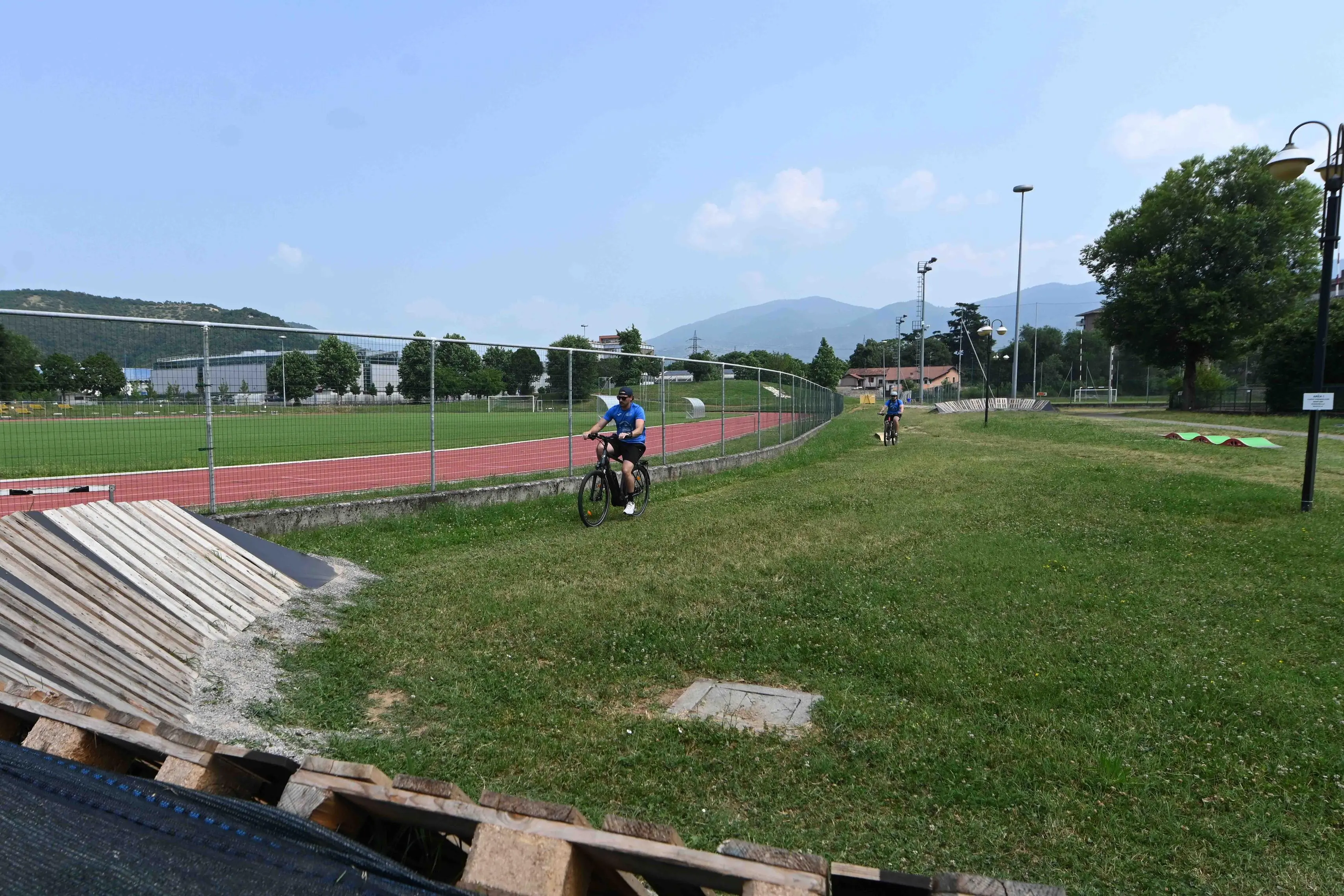 L'inaugurazione del Bike park in via Tirandi