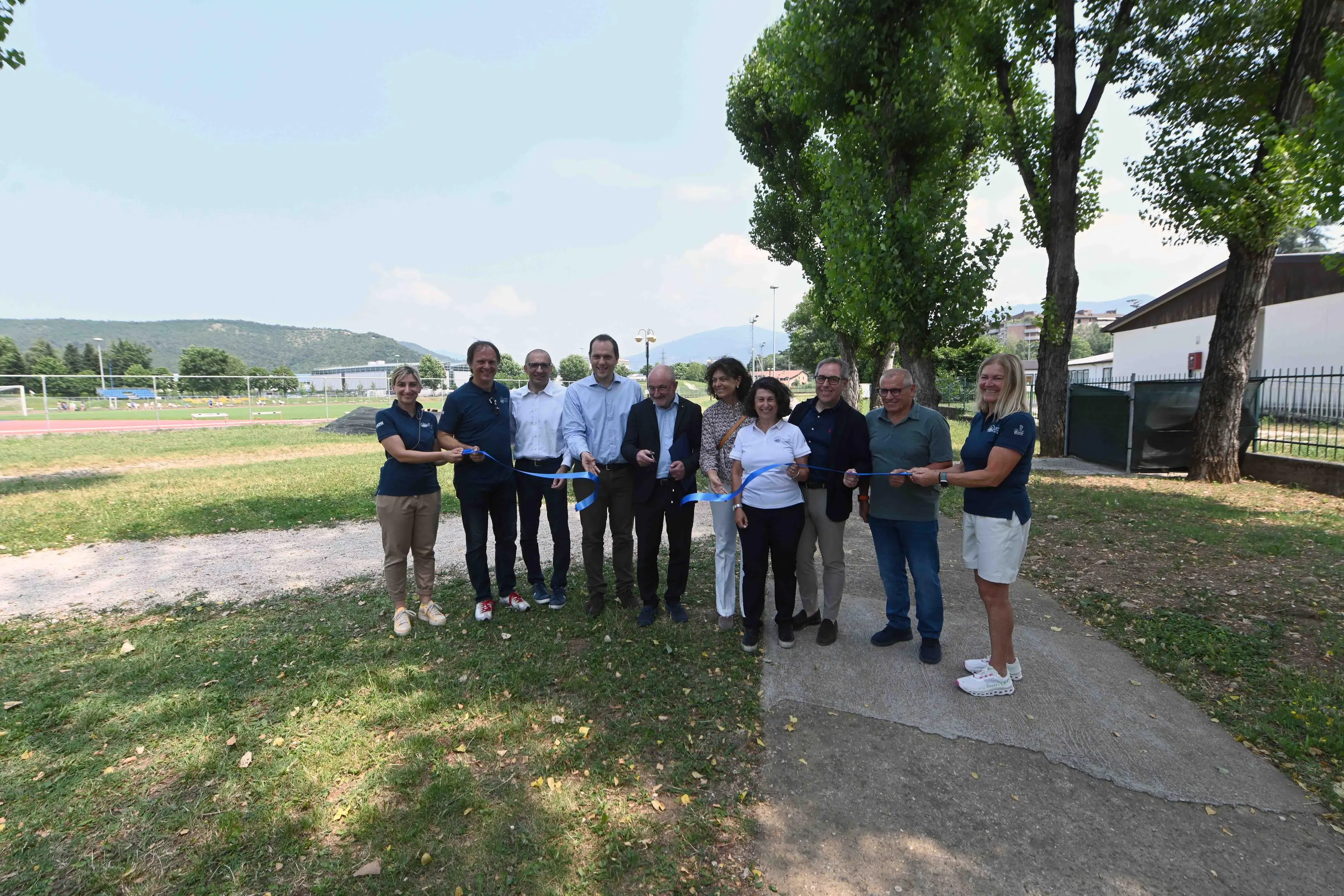 L'inaugurazione del Bike park in via Tirandi