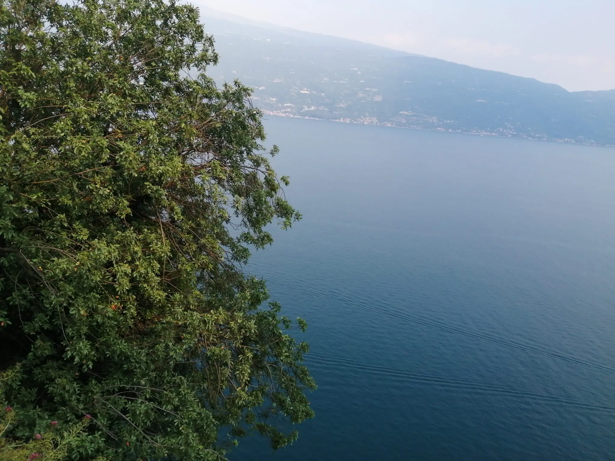 Il punto dal quale è precipitato il turista