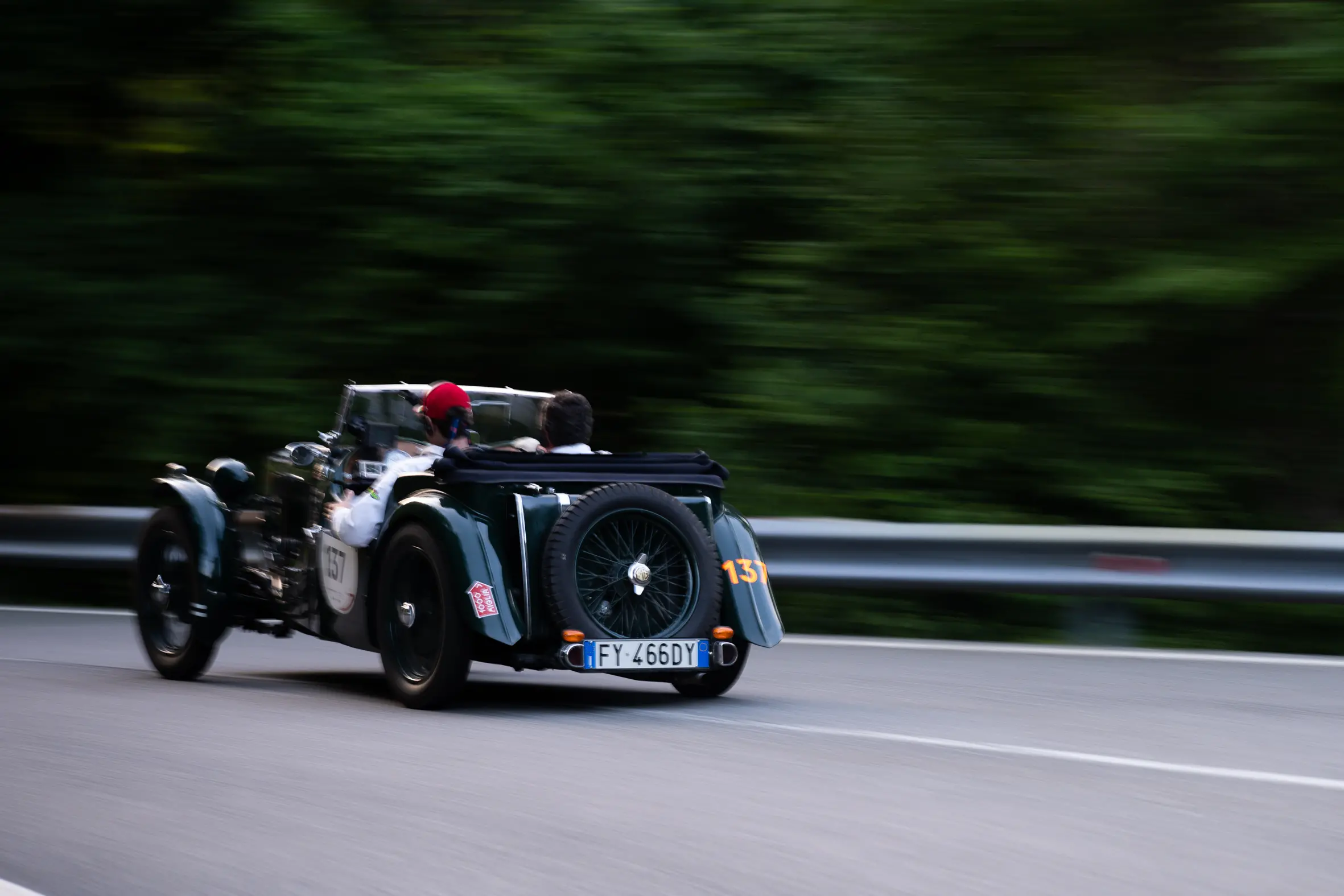 Mille Miglia 2025, il passaggio dal passo della Cisa