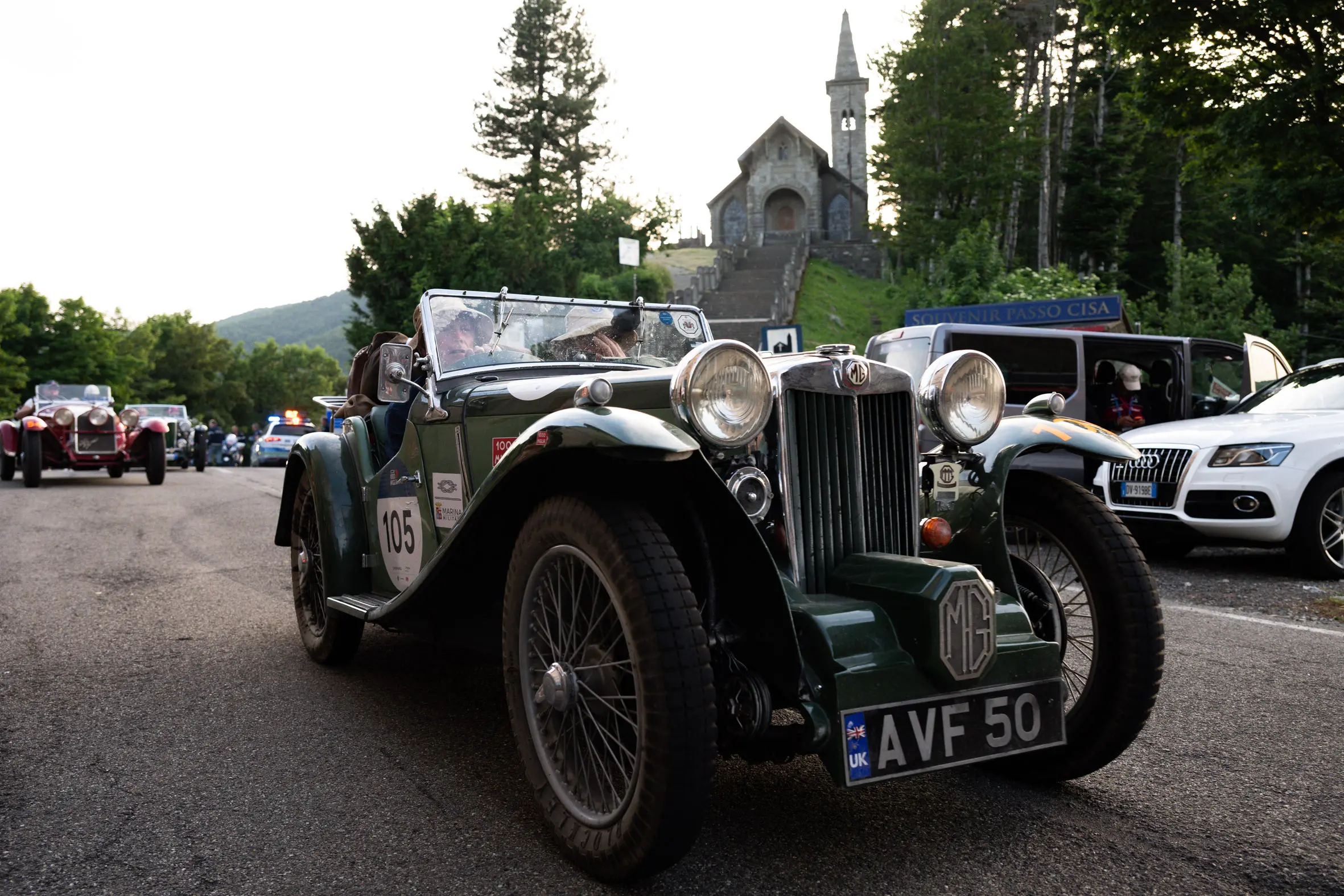 Mille Miglia 2025, il passaggio dal passo della Cisa