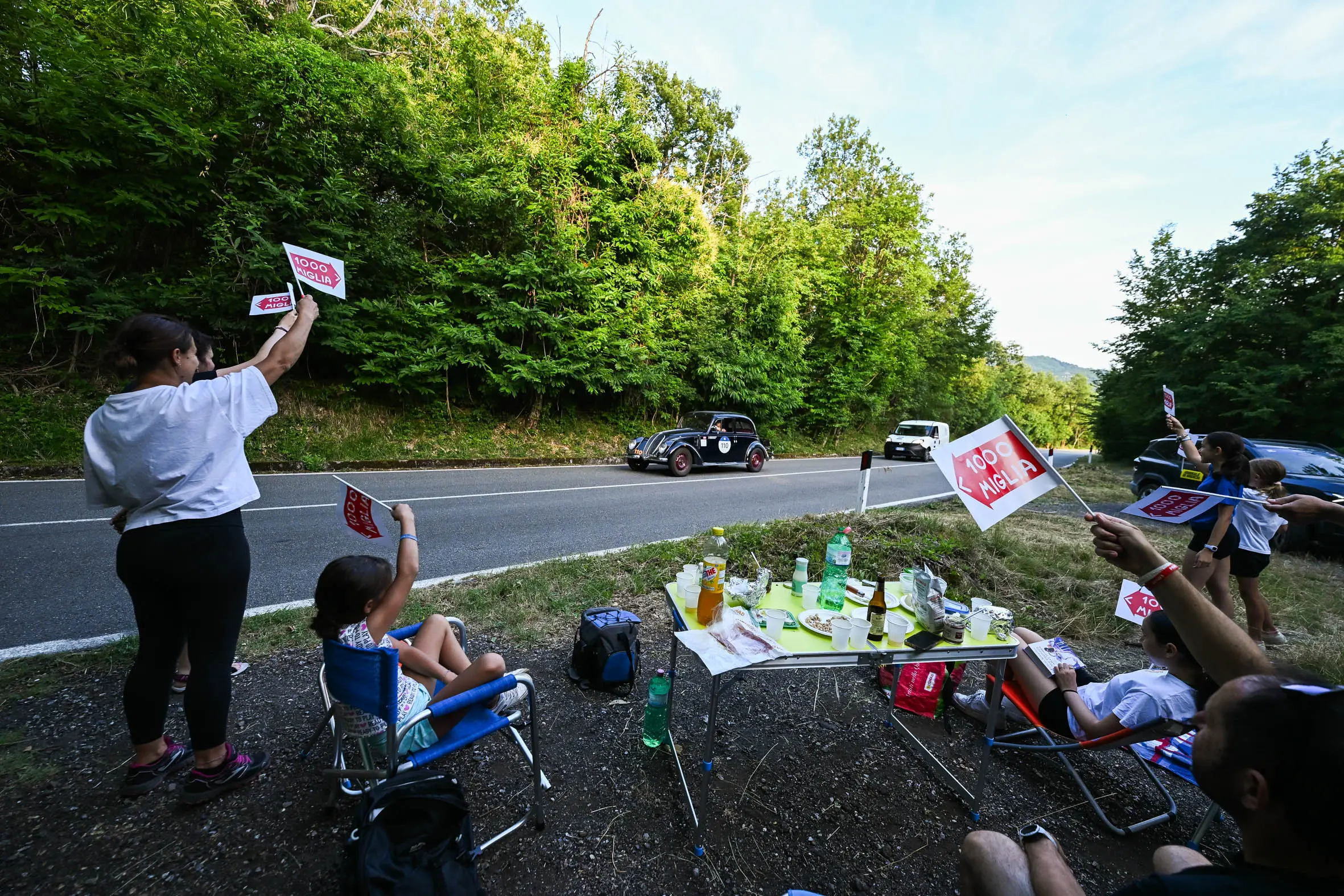 Mille Miglia 2025, il passaggio dal passo della Cisa