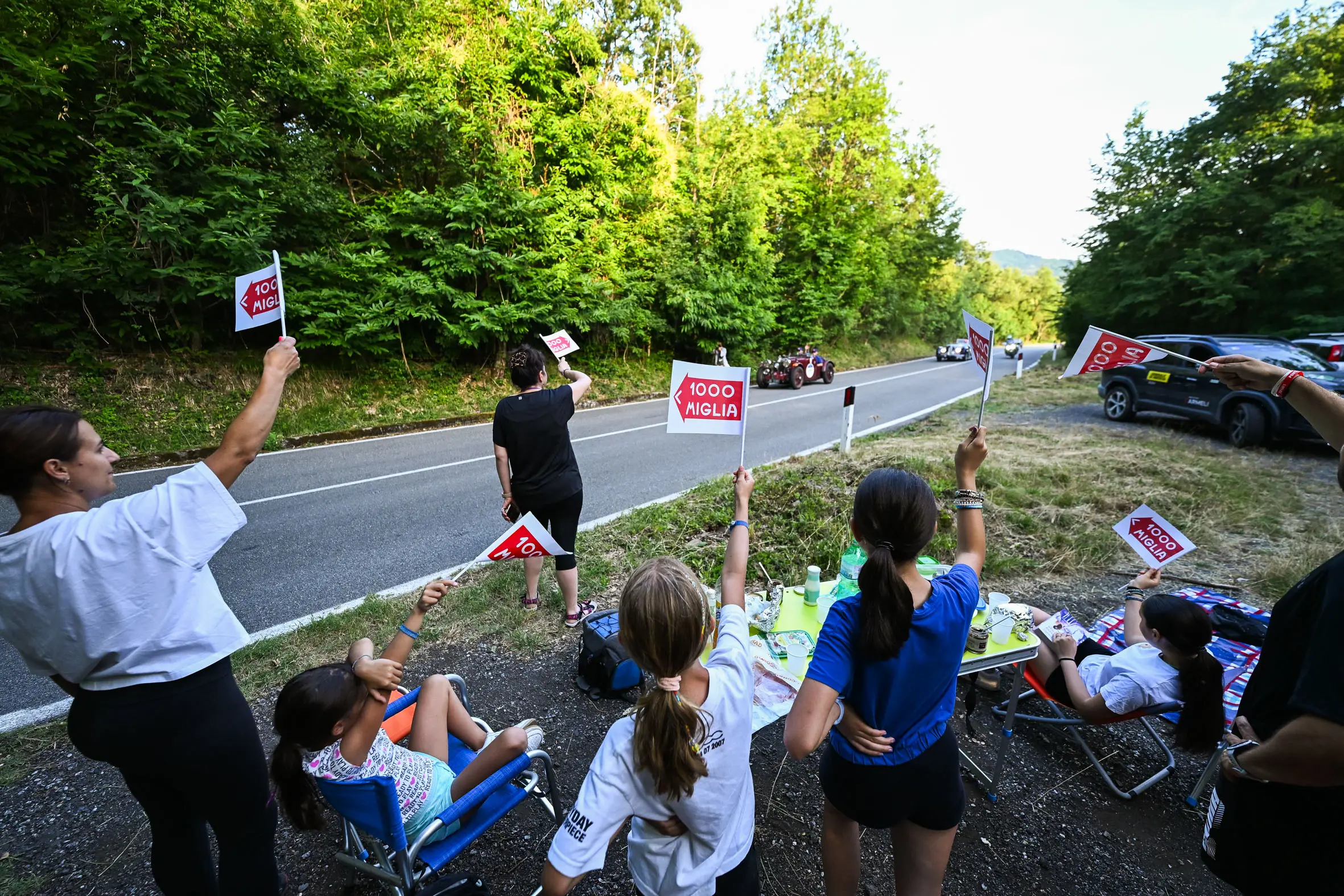 Mille Miglia 2025, il passaggio dal passo della Cisa
