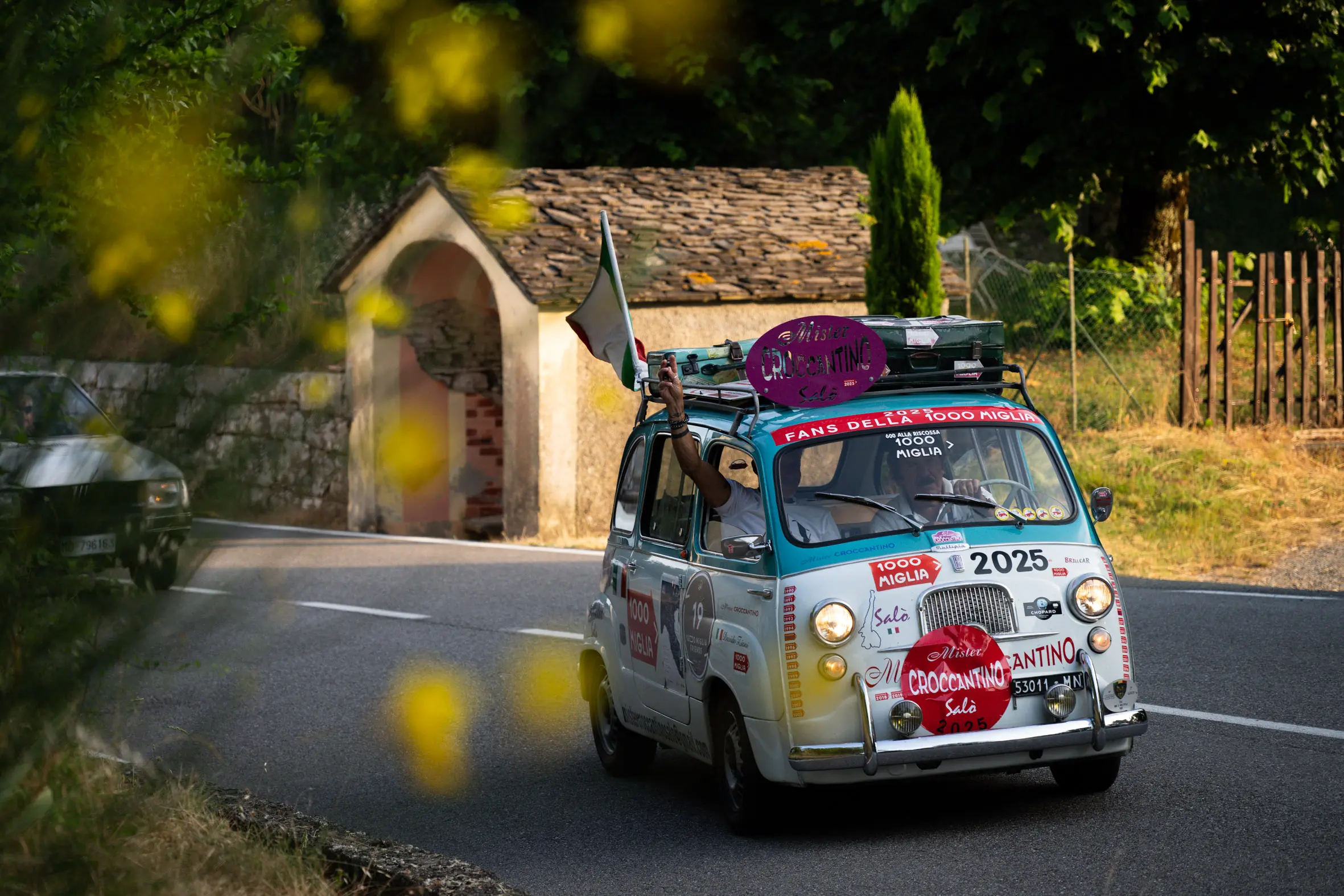 Mille Miglia 2025, il passaggio dal passo della Cisa