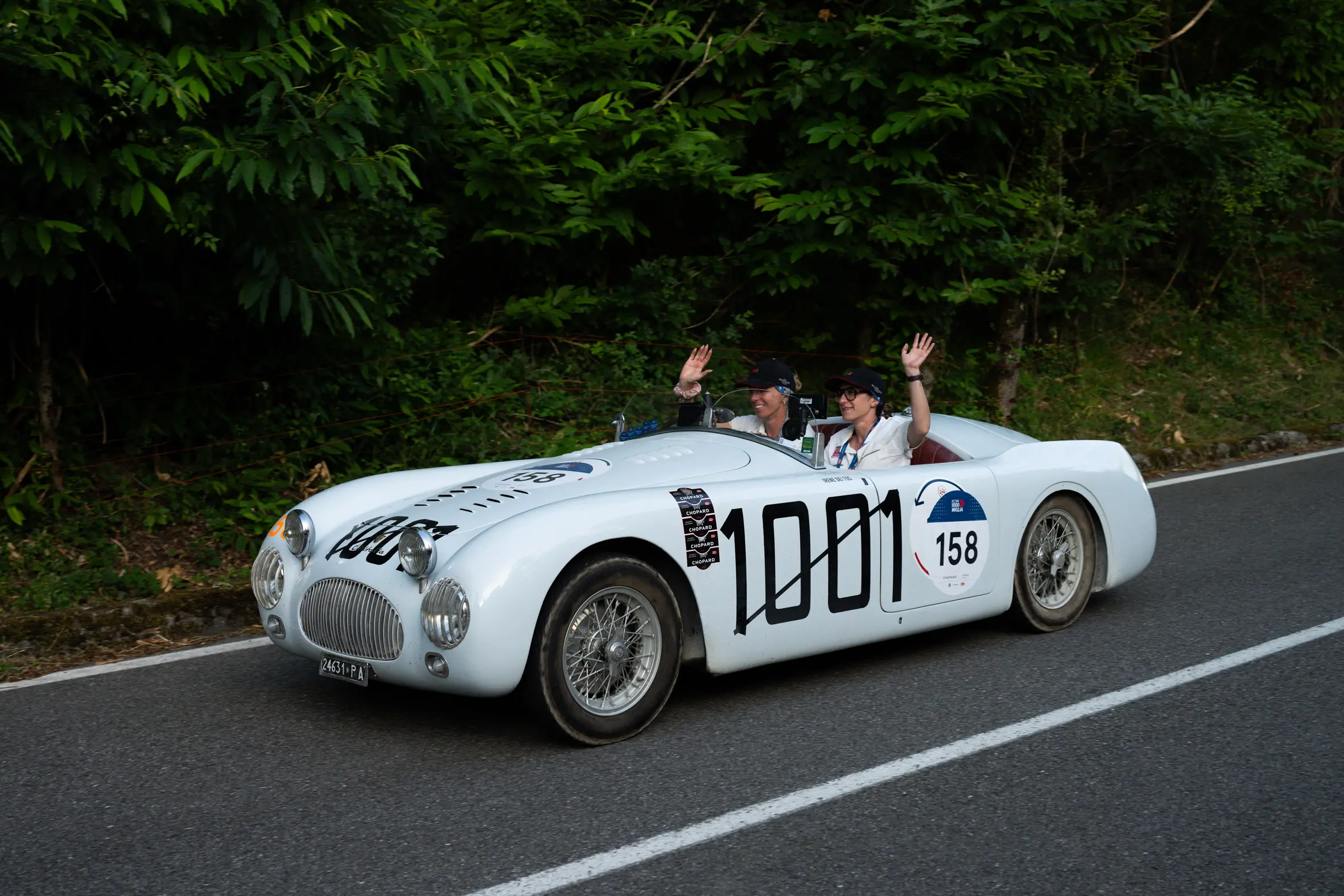 Mille Miglia 2025, il passaggio dal passo della Cisa