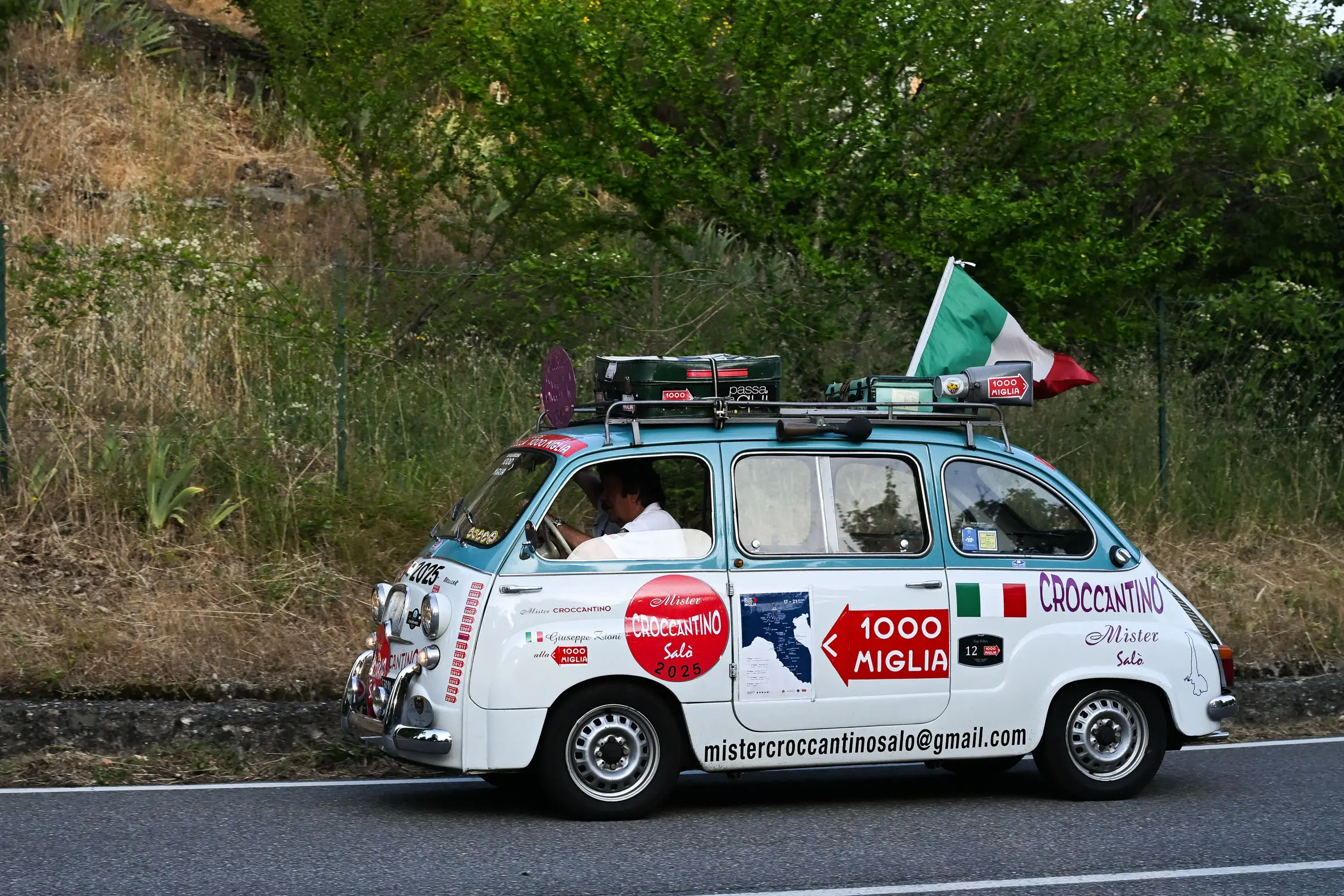 Mille Miglia 2025, il passaggio dal passo della Cisa