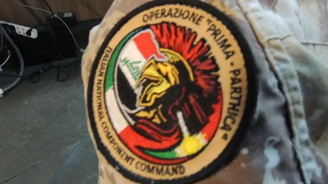 Il Generale Ristuccia, comandante del Contingente in Iraq inquadrato nell'Operazione Prima Parthica, Erbil, 1 novembre 2016. ANSA/CLAUDIO ACCOGLI
