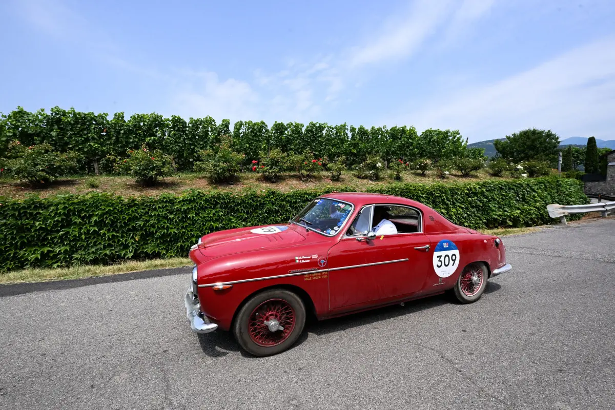 CRONACA BRESCIA MILLE MIGLIA 2025 BELLAVISTA FRANCIACORTA NELLA FOTO UN MOMENTO 20-06-2025 Newreporter@Checchi-Favretto