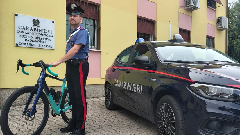 La e-bike rubata e recuperata dai carabinieri