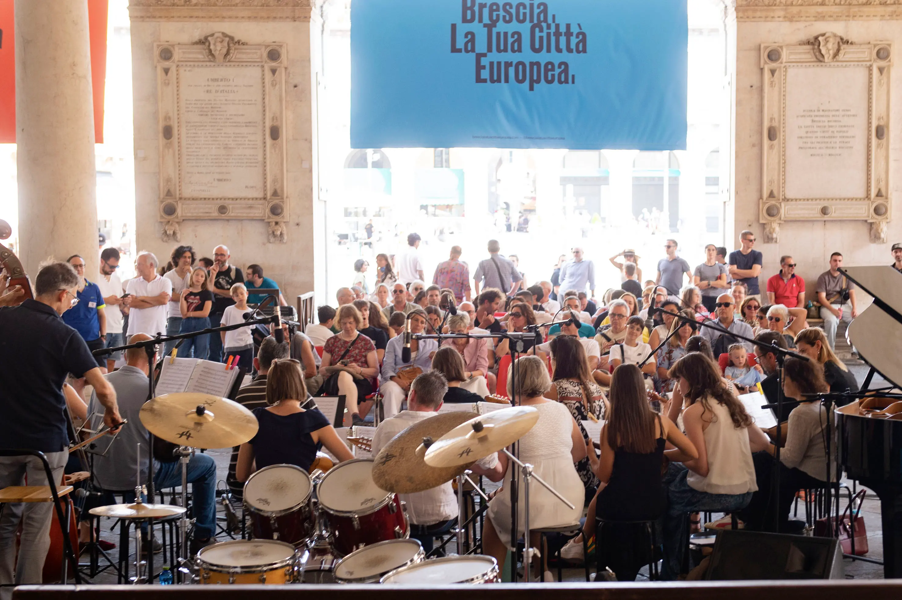 CRONACA BRESCIA FESTA DELLA MUSICA 2025 NELLA FOTO PIAZZA LOGGIA 21–06-2025 PIERPAOLO PAPETTI AGENZIA NEWREPORTER