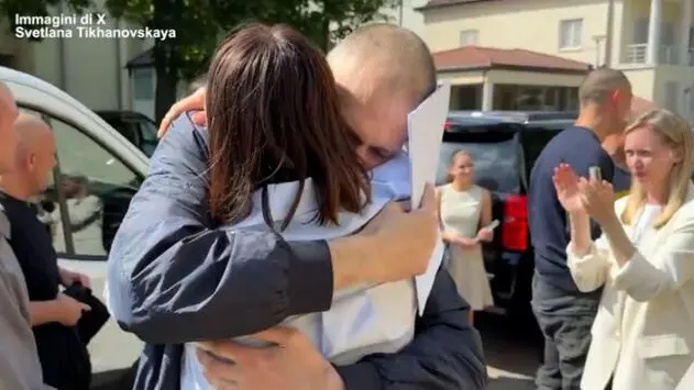 ++ Tikhanovskaya, 'gioia per mio marito libero,grazie Usa-Ue' ++