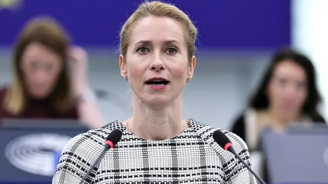 epa12182686 High Representative of the European Union for Foreign Affairs and Security Policy Kaja Kallas speaks during a debate on 'Upcoming NATO summit on 24-26 June 2025' during a session of the European Parliament in Strasbourg, France, 18 June 2025. The current European Parliament plenary session runs from 16 to 19 June. EPA/RONALD WITTEK
