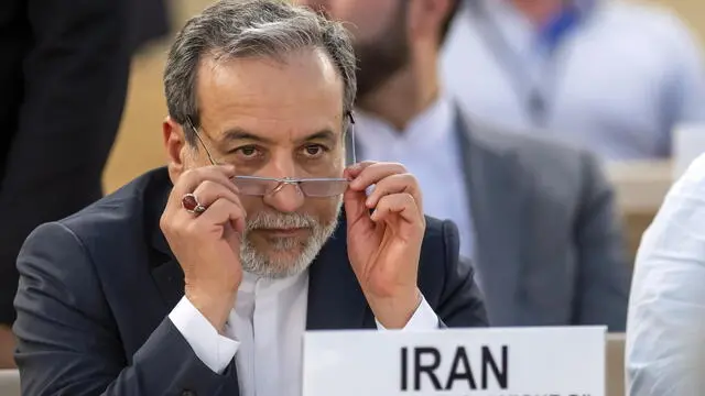 epa12187430 Iranian Foreign Minister Abbas Araghchi attends the 59th session of the Human Rights Council at the European headquarters of the United Nations (UN) in Geneva, Switzerland, 20 June 2025. EPA/MARTIAL TREZZINI