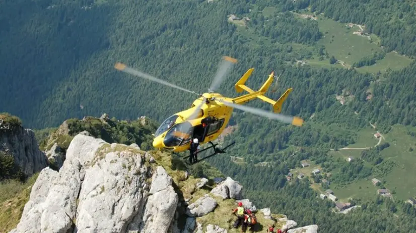 Elisoccorso in azione (foto archivio)