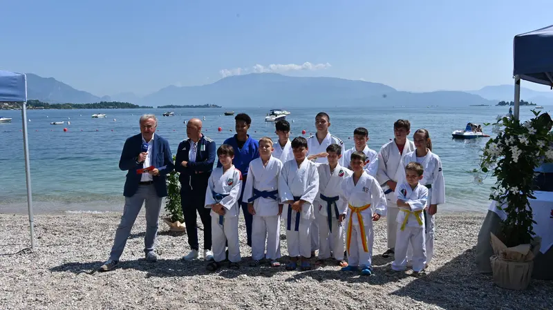 I ragazzi dell'Asd Garda Judo, guidati da Mao Laoutiti - Foto Gabriele Strada/Neg © www.giornaledibrescia.it