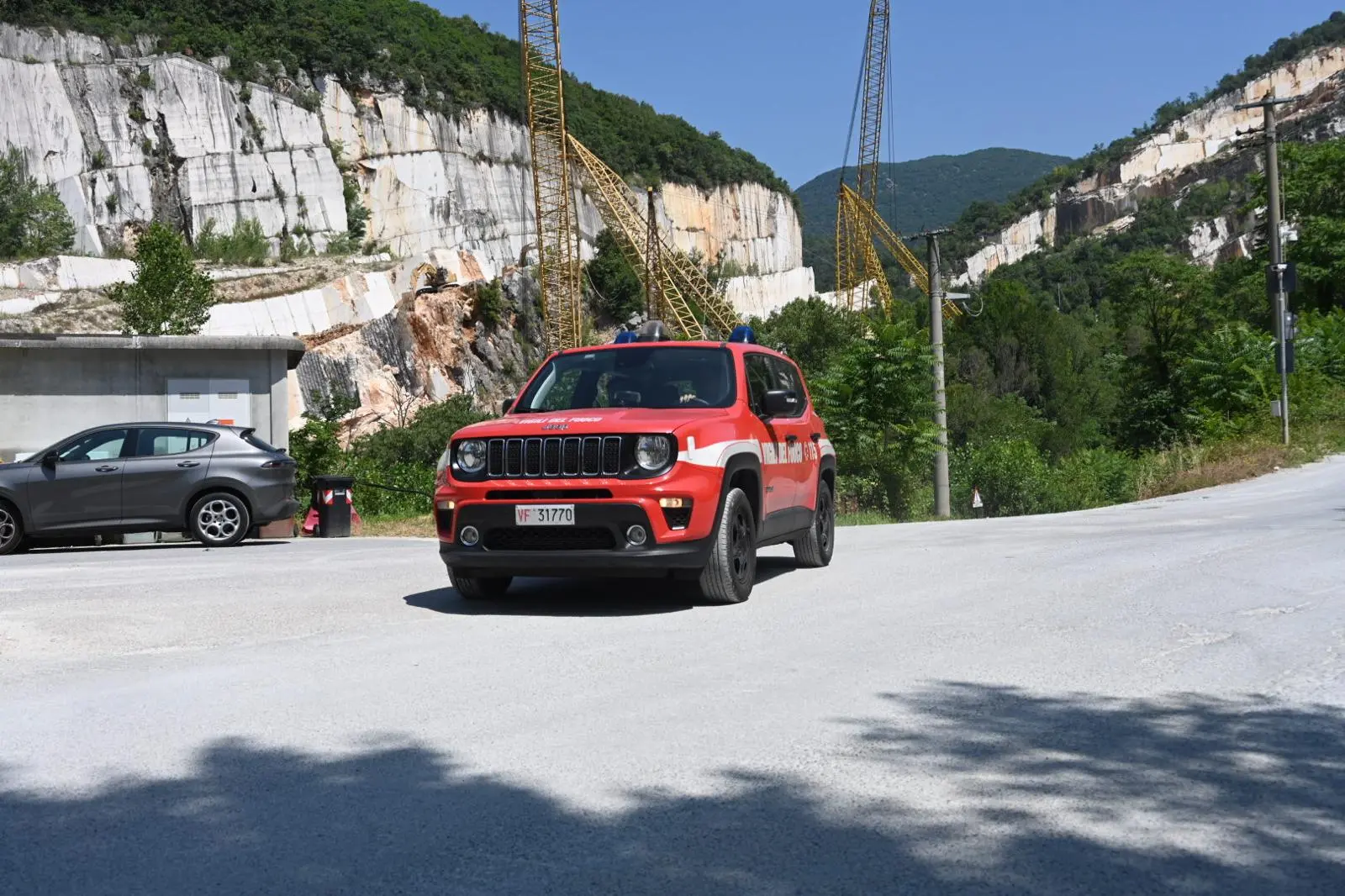 La cava dove è avvenuto l'incidente