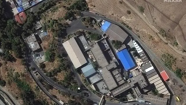 epa10249075 A handout satellite image made available by Maxar Technologies shows the Evin prison the fire that occurred overnight on 15 October, in Tehran, Iran, 14 October 2022 issued 17 October 2022). State news agency IRNA said on 16 October, that four prisoners died due to smoke inhalation and 61 others were injured after a fire broke out at Tehran's Evin prison overnight. EPA/MAXAR TECHNOLOGIES HANDOUT -- MANDATORY CREDIT: SATELLITE IMAGE 2022 MAXAR TECHNOLOGIES -- THE WATERMARK MAY NOT BE REMOVED/CROPPED -- HANDOUT EDITORIAL USE ONLY/NO SALES